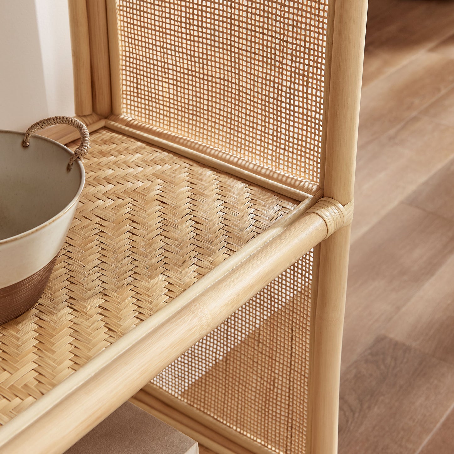 Celeste Arched Rattan Bookshelf by Modway — Decorative Storage and Display Shelf