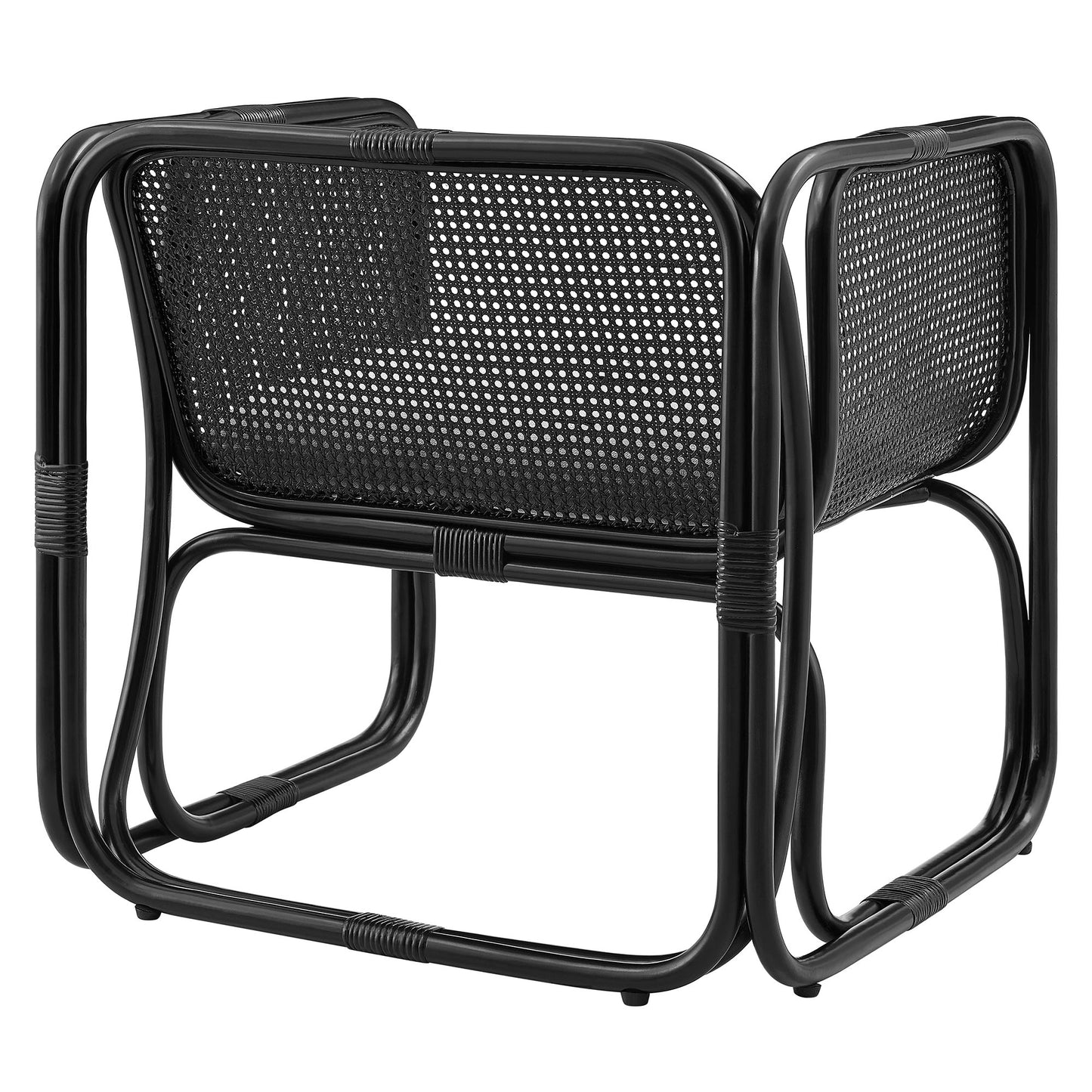 Ellis Rattan Accent Armchair by Modway EEI-7365 Mid-Century Modern Accent Chair