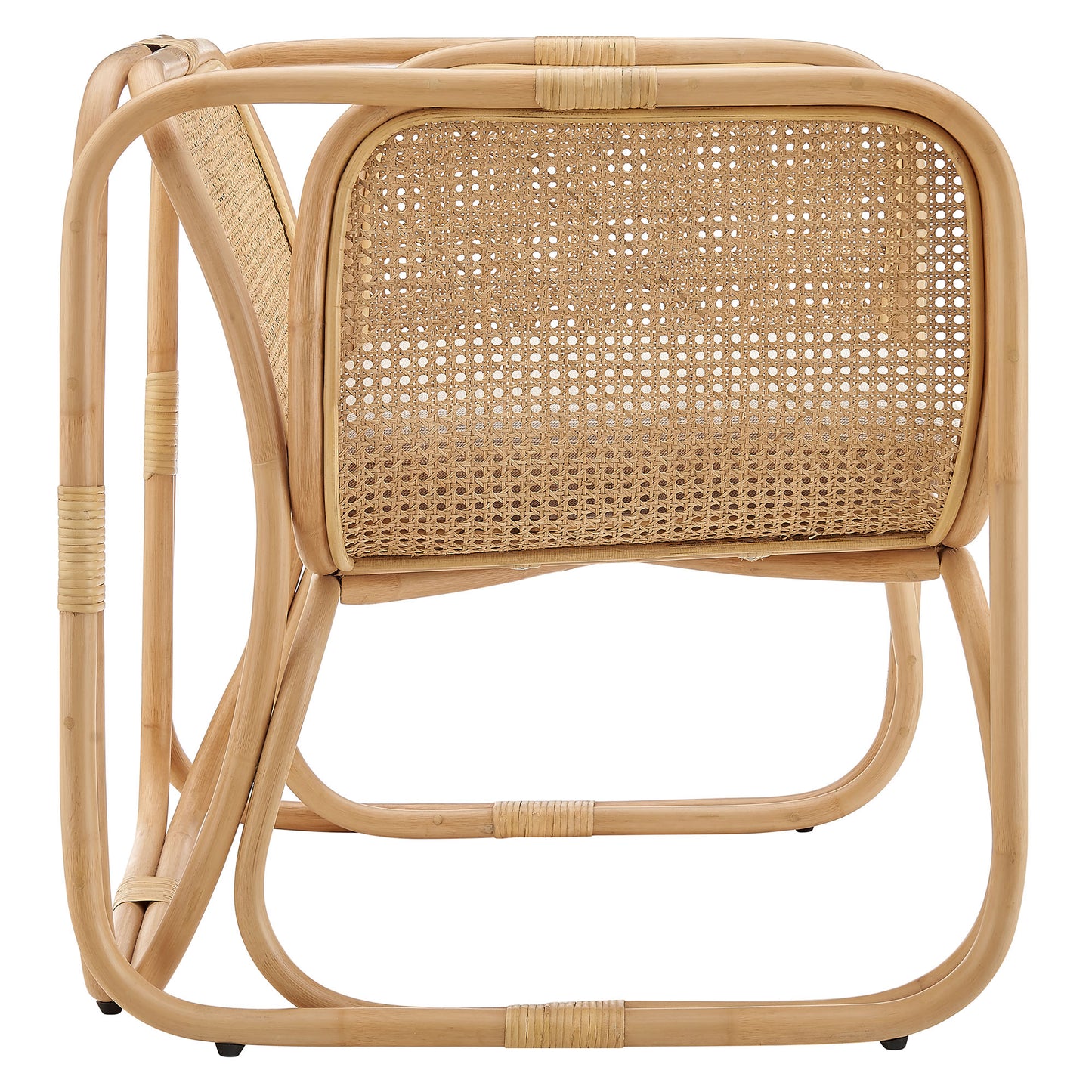 Ellis Rattan Accent Armchair by Modway EEI-7365 Mid-Century Modern Accent Chair