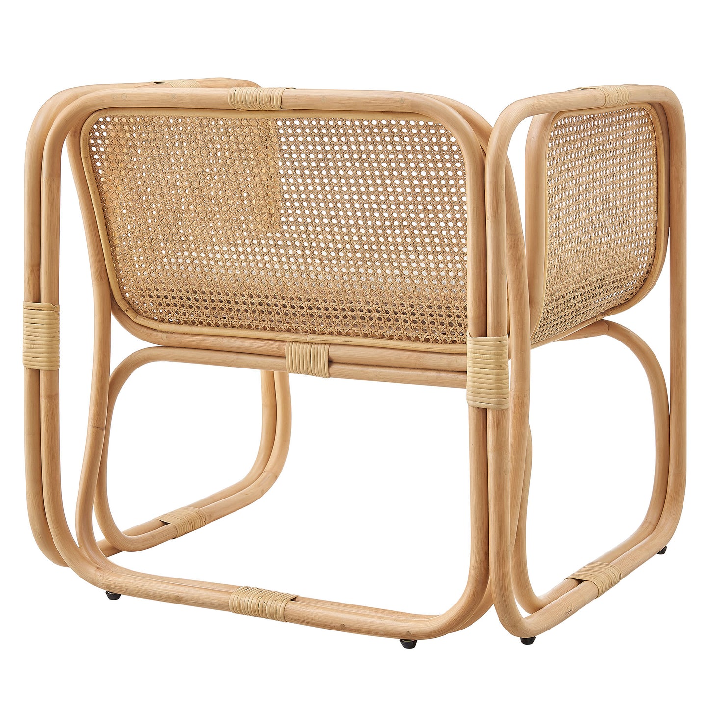 Ellis Rattan Accent Armchair by Modway EEI-7365 Mid-Century Modern Accent Chair