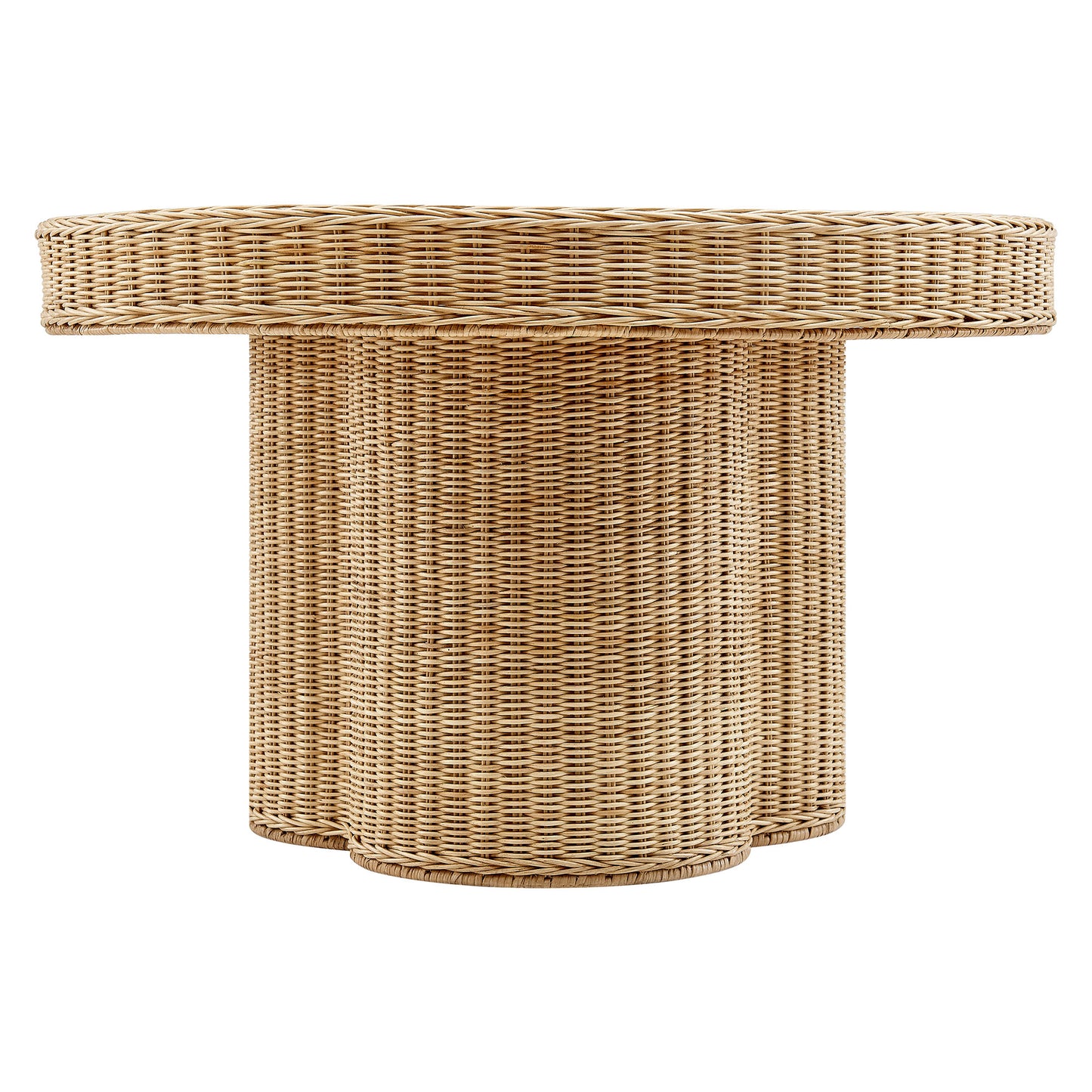 Ainsley 32 Inch Round Natural Rattan Coffee Table by Modway EEI-7370-NAT