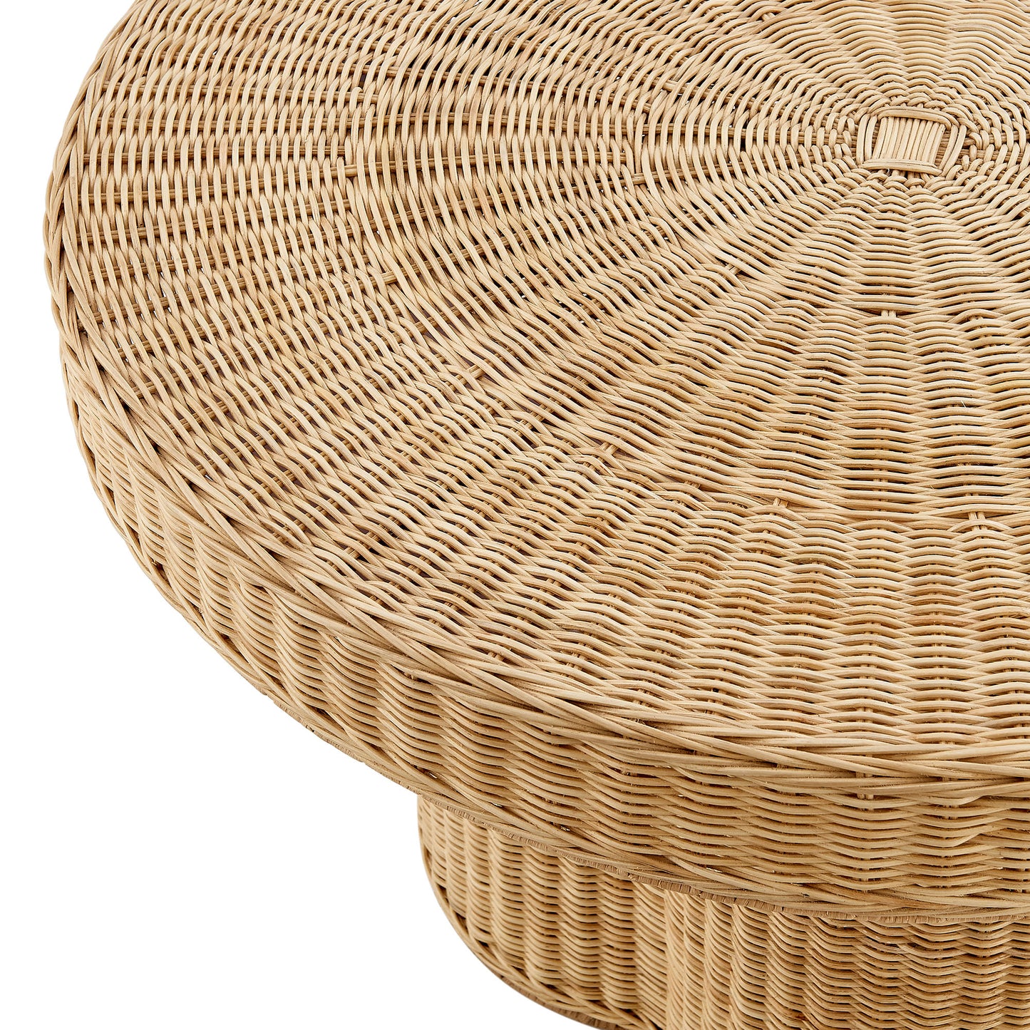 Ainsley 32 Inch Round Natural Rattan Coffee Table by Modway EEI-7370-NAT