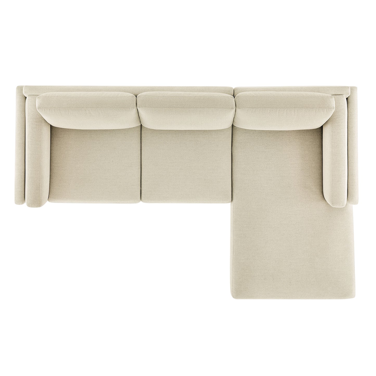 Roscoe Right-Facing Fabric Sectional Sofa with Chaise by Modway EEI-7375