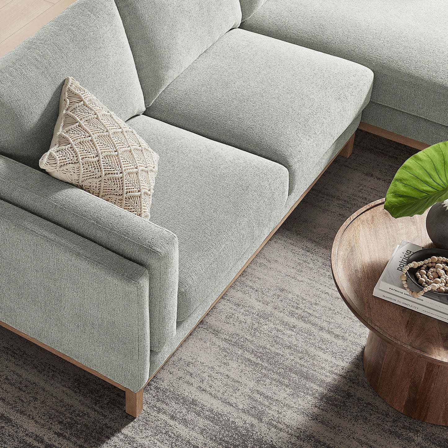 Roscoe Right-Facing Fabric Sectional Sofa with Chaise by Modway EEI-7375