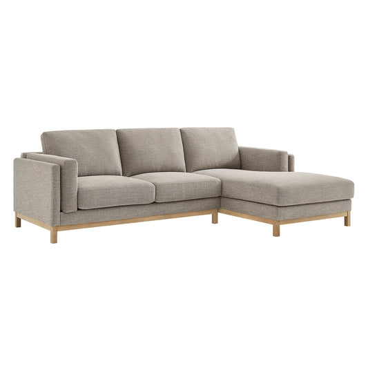 Roscoe Right-Facing Fabric Sectional Sofa with Chaise by Modway EEI-7375