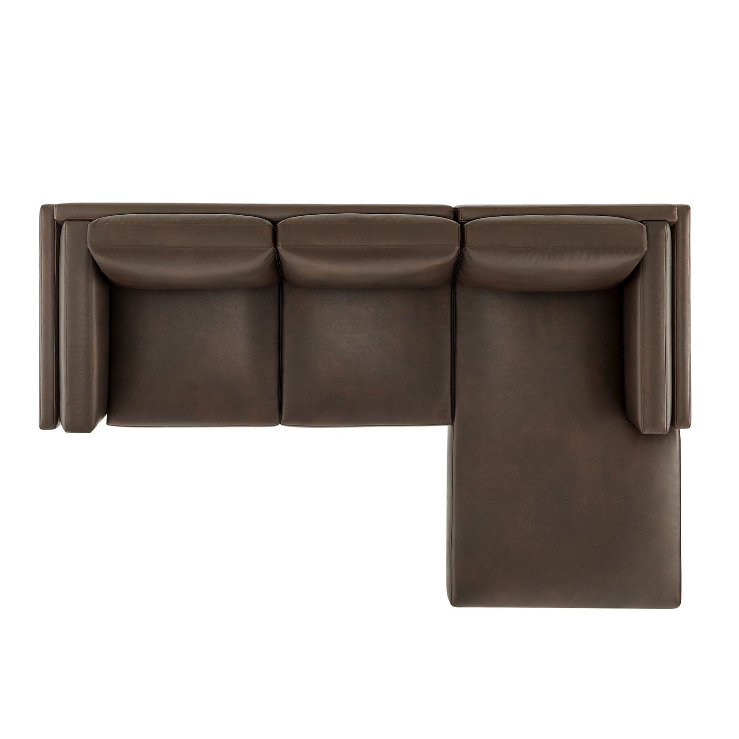 Roscoe Contemporary Vegan Leather Sectional Sofa with Chaise by Modway EEI-7377