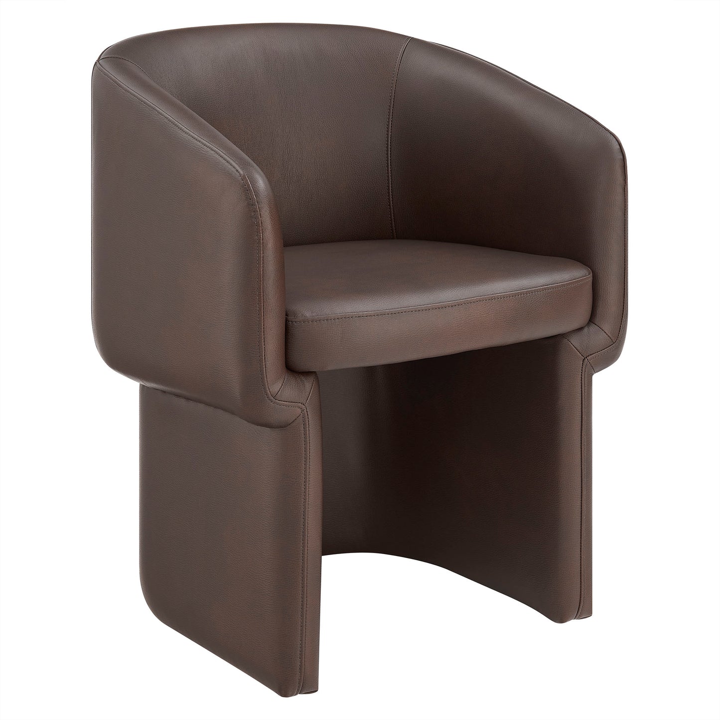 Verity Barrel Back Vegan Leather Dining Chair by Modway EEI-7383 Modern Upholstered Design