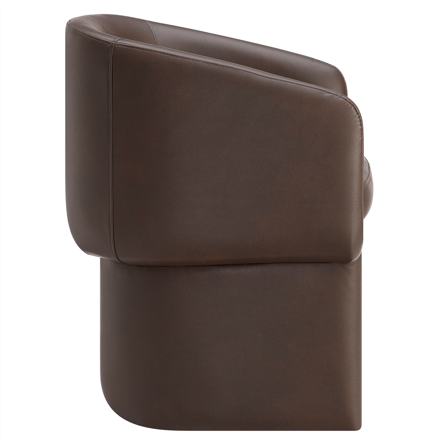 Verity Barrel Back Vegan Leather Dining Chair by Modway EEI-7383 Modern Upholstered Design
