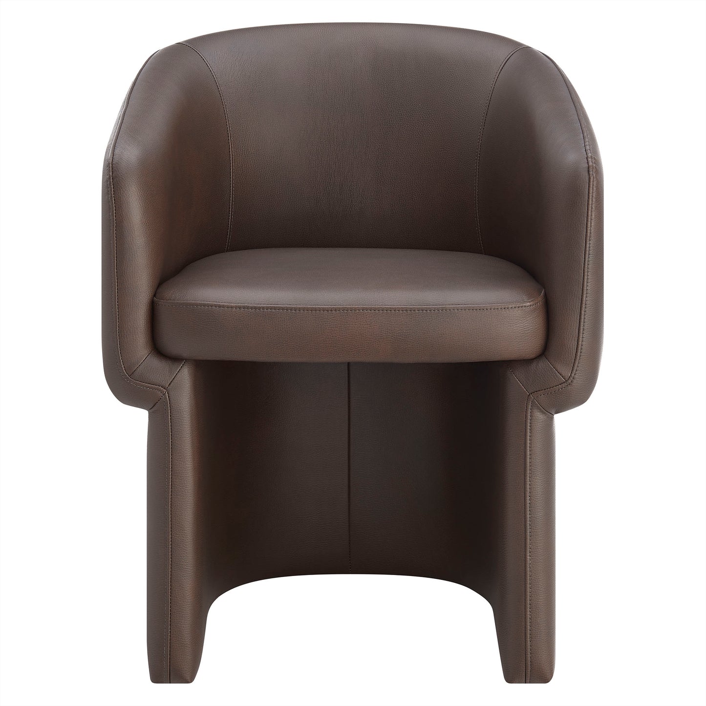 Verity Barrel Back Vegan Leather Dining Chair by Modway EEI-7383 Modern Upholstered Design