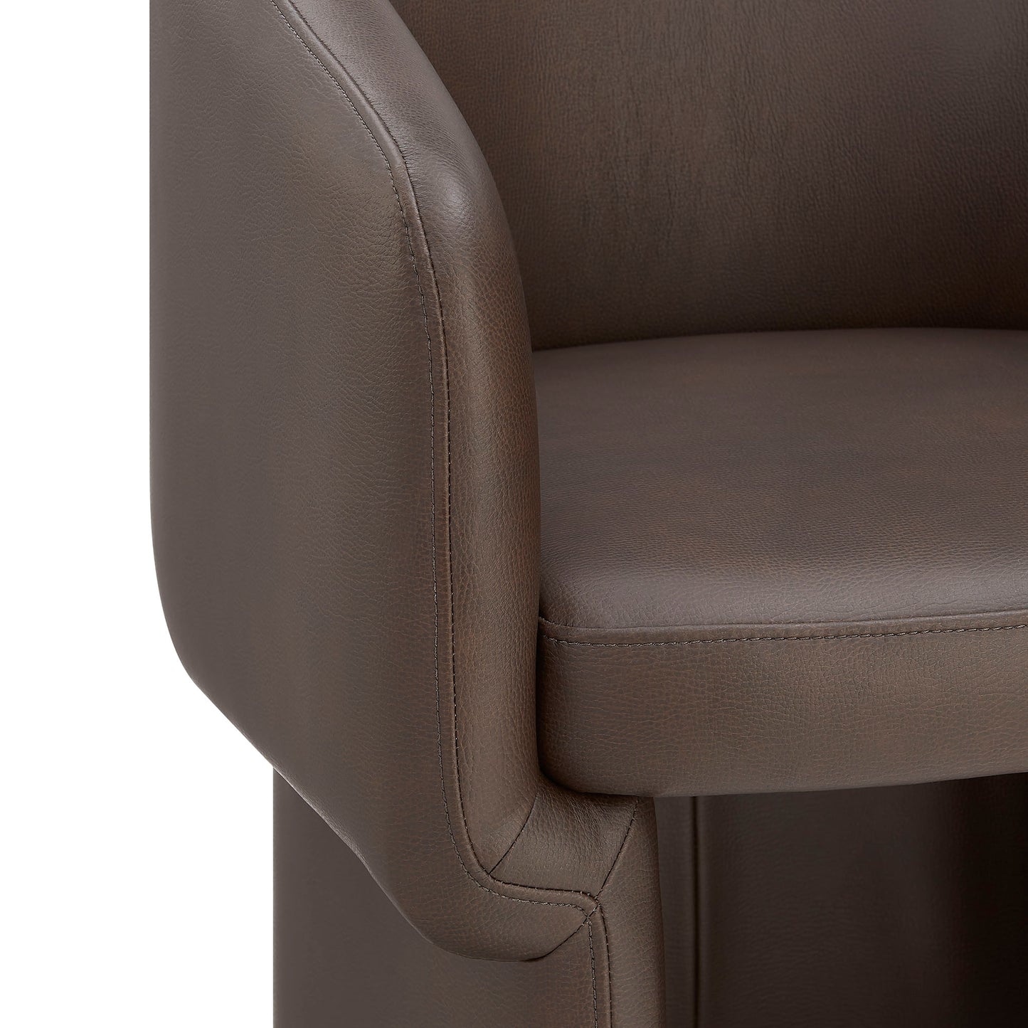 Verity Barrel Back Vegan Leather Dining Chair by Modway EEI-7383 Modern Upholstered Design