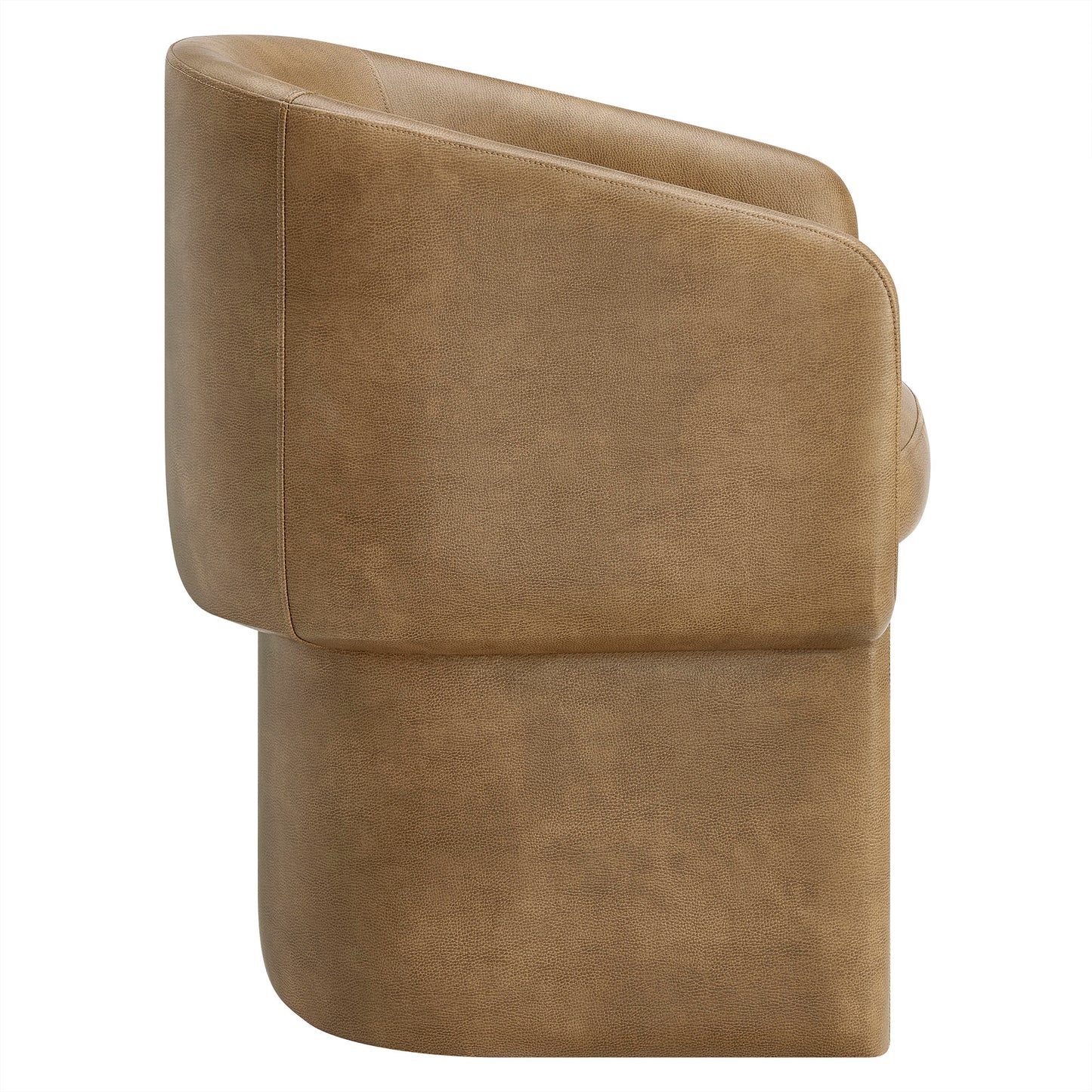Verity Barrel Back Vegan Leather Dining Chair by Modway EEI-7383 Modern Upholstered Design