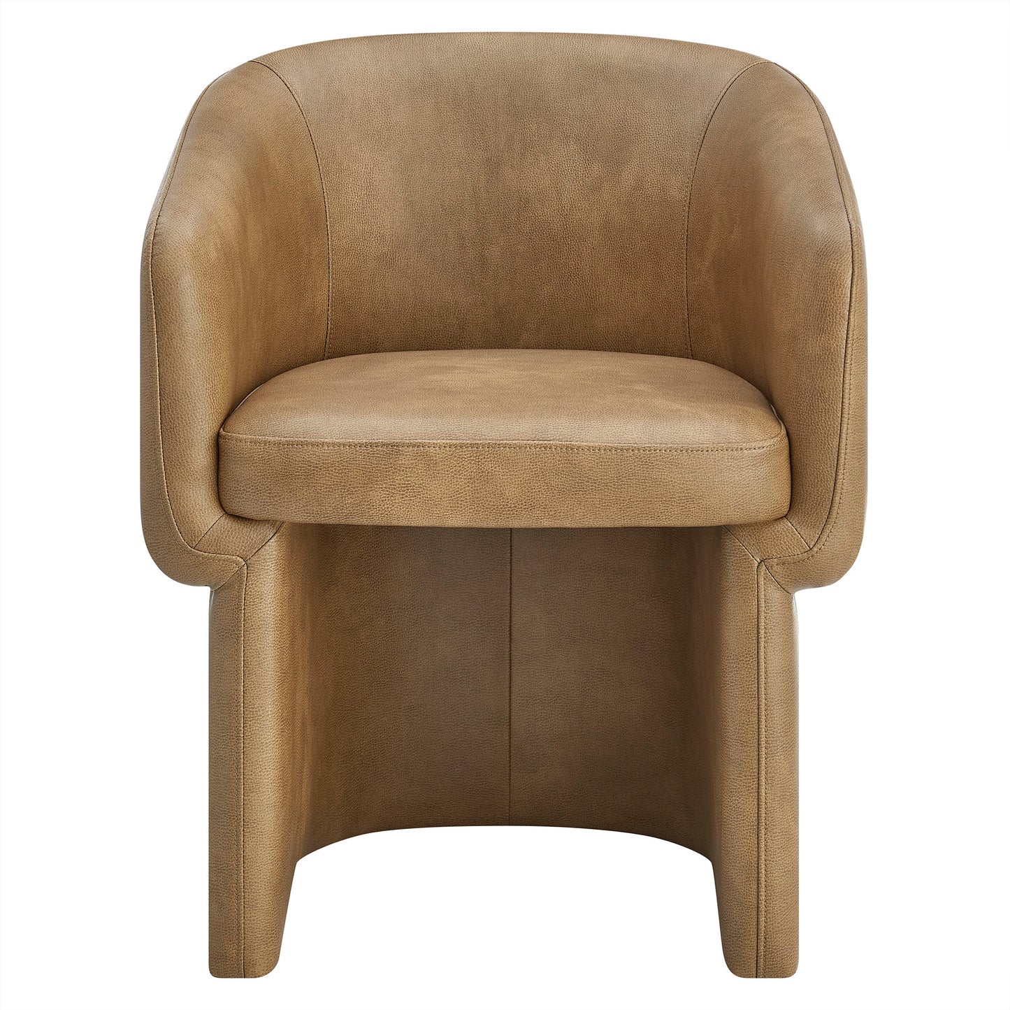 Verity Barrel Back Vegan Leather Dining Chair by Modway EEI-7383 Modern Upholstered Design