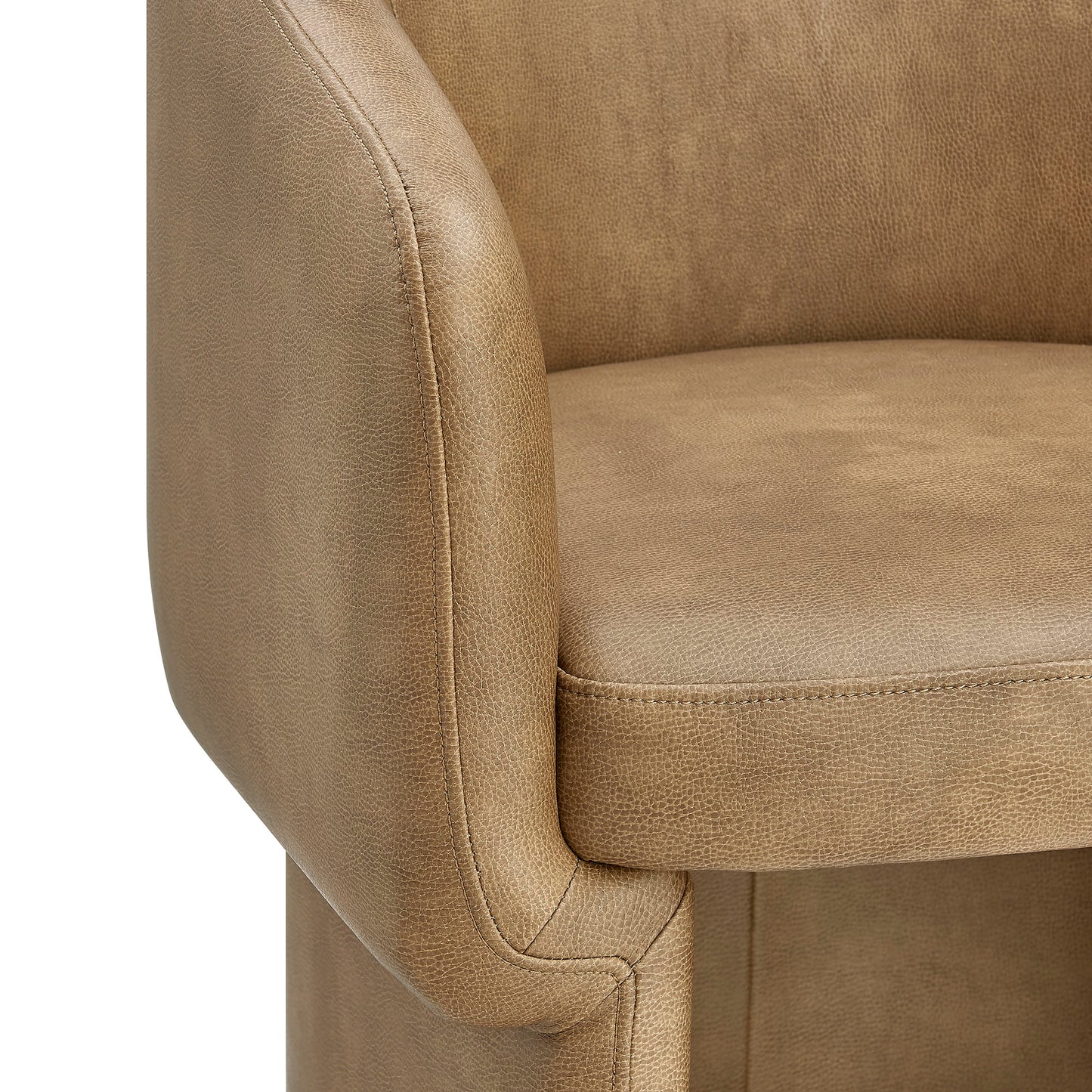 Verity Barrel Back Vegan Leather Dining Chair by Modway EEI-7383 Modern Upholstered Design