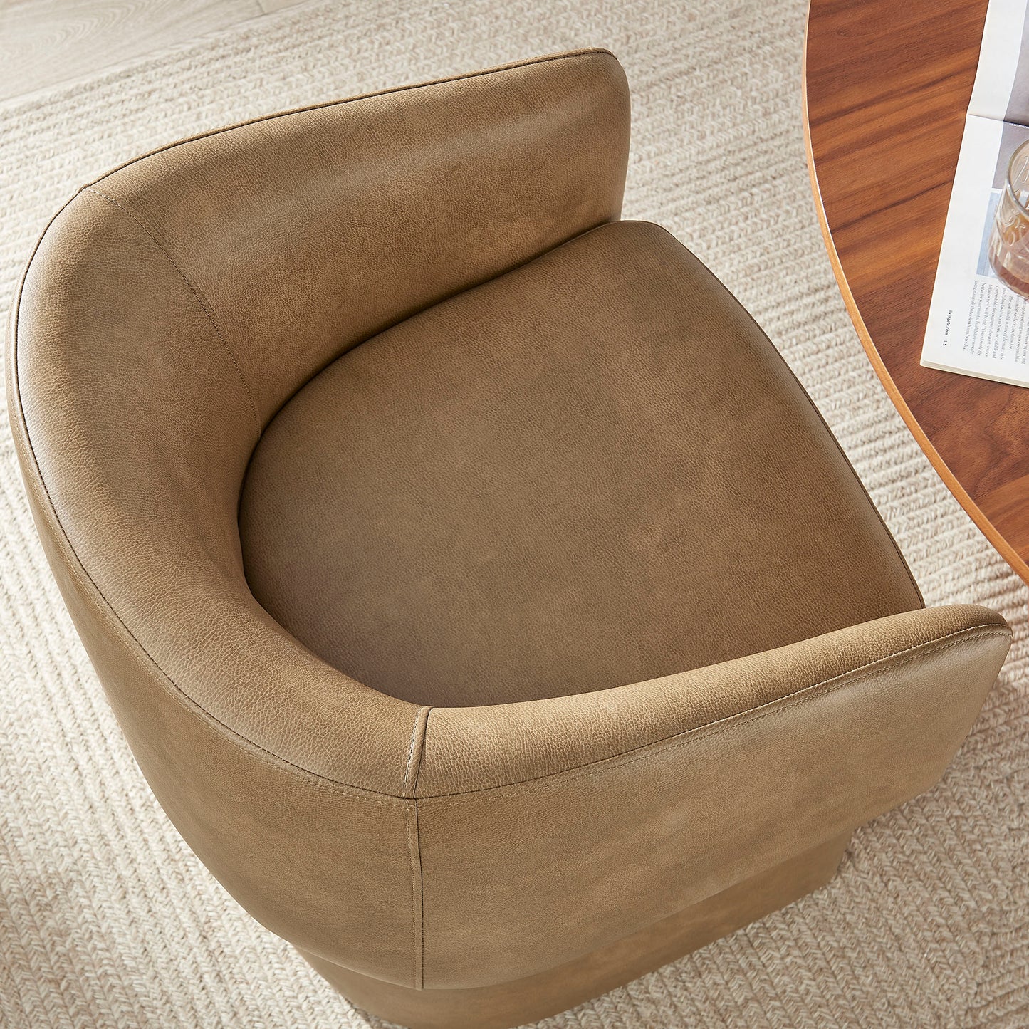Verity Barrel Back Vegan Leather Dining Chair by Modway EEI-7383 Modern Upholstered Design