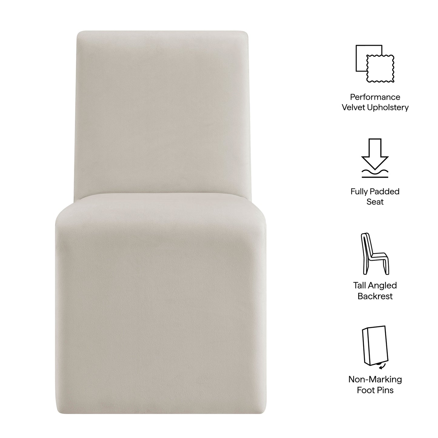 Emory Upholstered Dining Side Chair by Modway — Modern Performance Seating for Dining