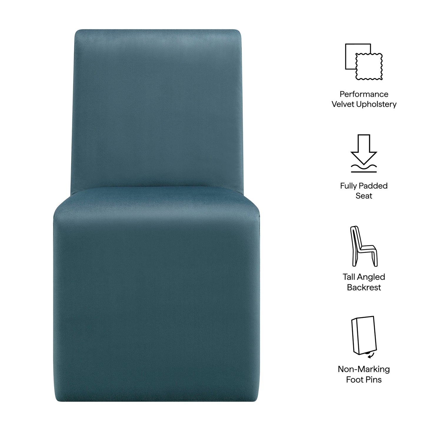 Emory Upholstered Dining Side Chair by Modway — Modern Performance Seating for Dining