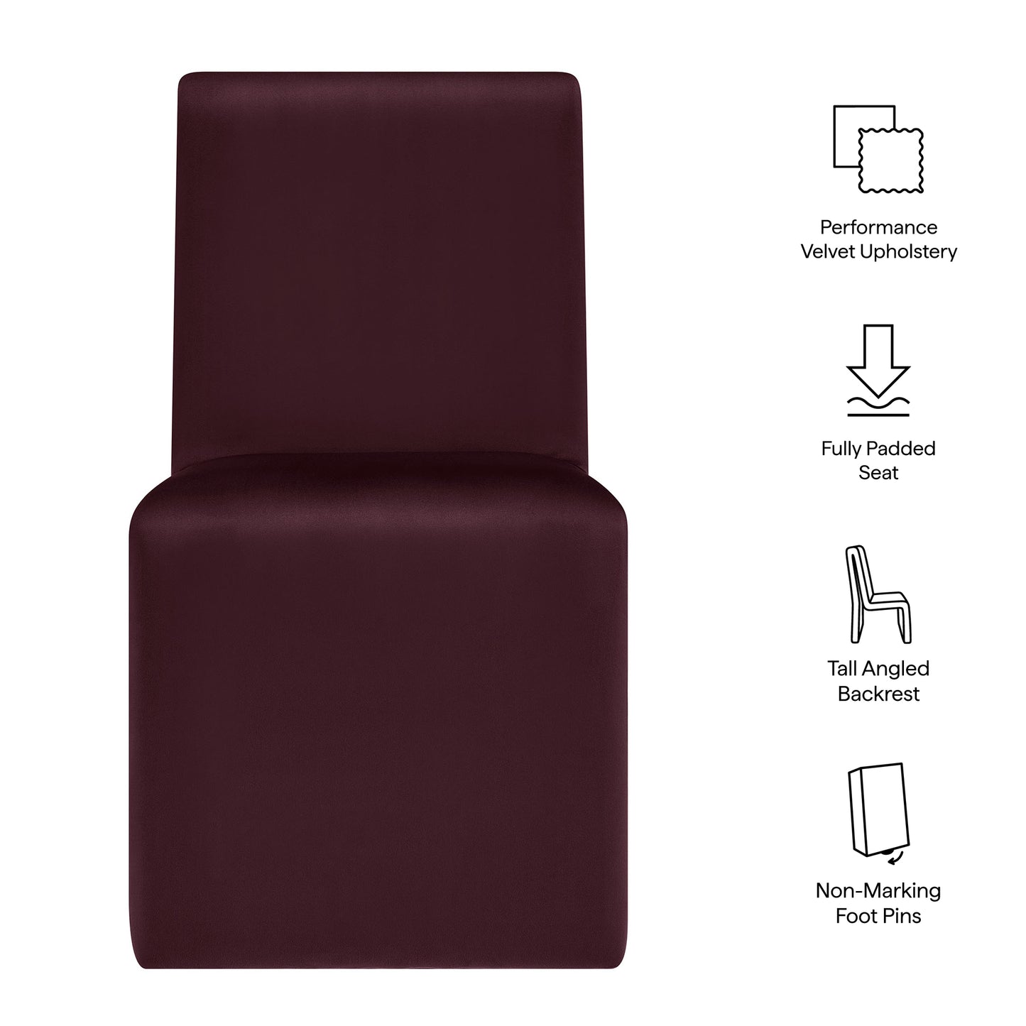 Emory Upholstered Dining Side Chair by Modway — Modern Performance Seating for Dining