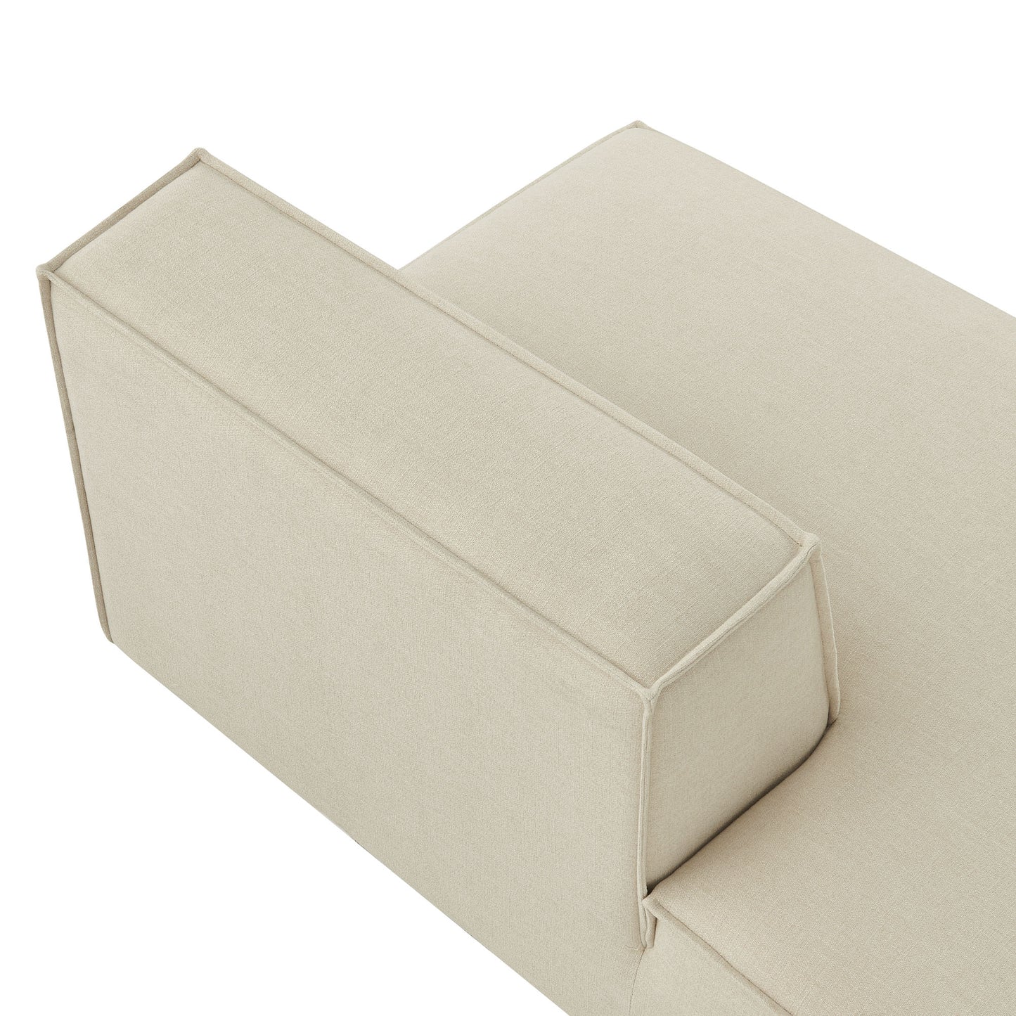 Restore Performance Fabric Upholstered Left-Facing Armless Modular Chaise by Modway