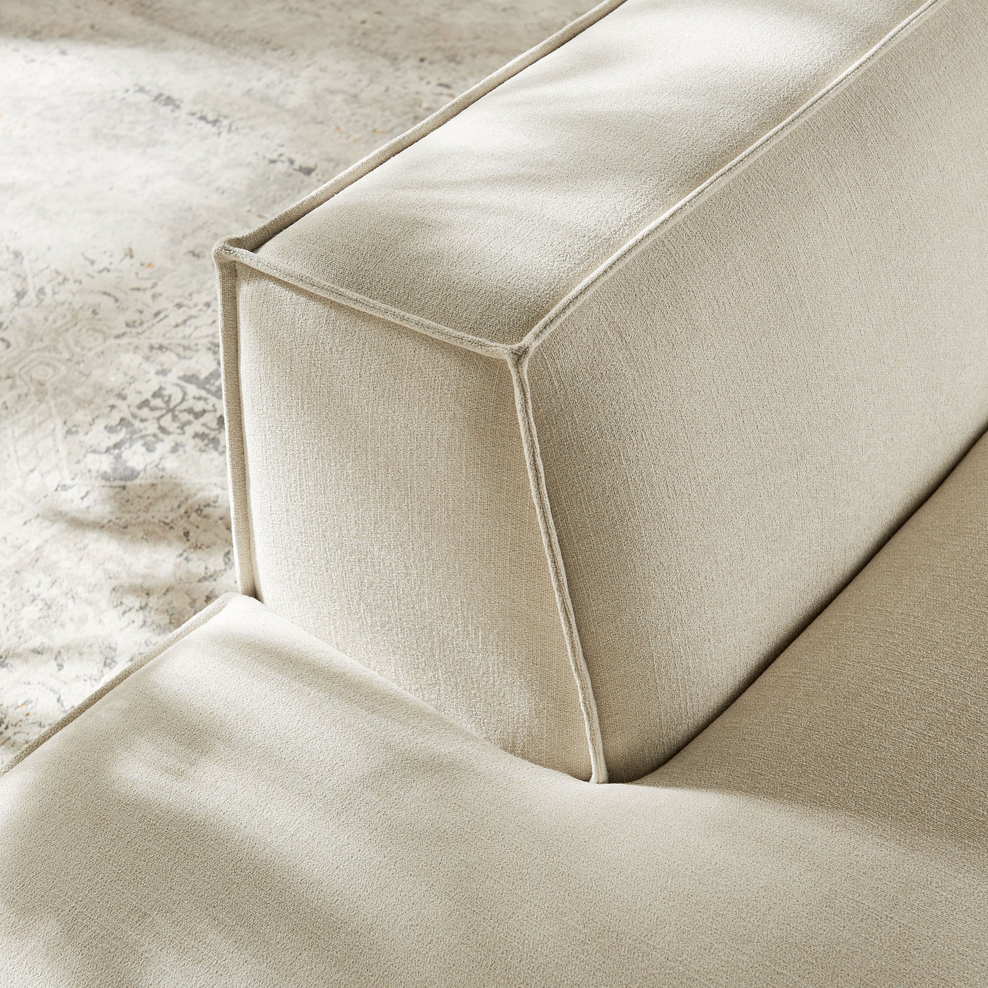 Restore Performance Fabric Upholstered Left-Facing Armless Modular Chaise by Modway