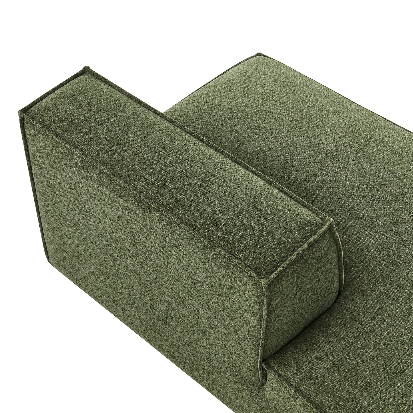 Restore Performance Fabric Upholstered Left-Facing Armless Modular Chaise by Modway