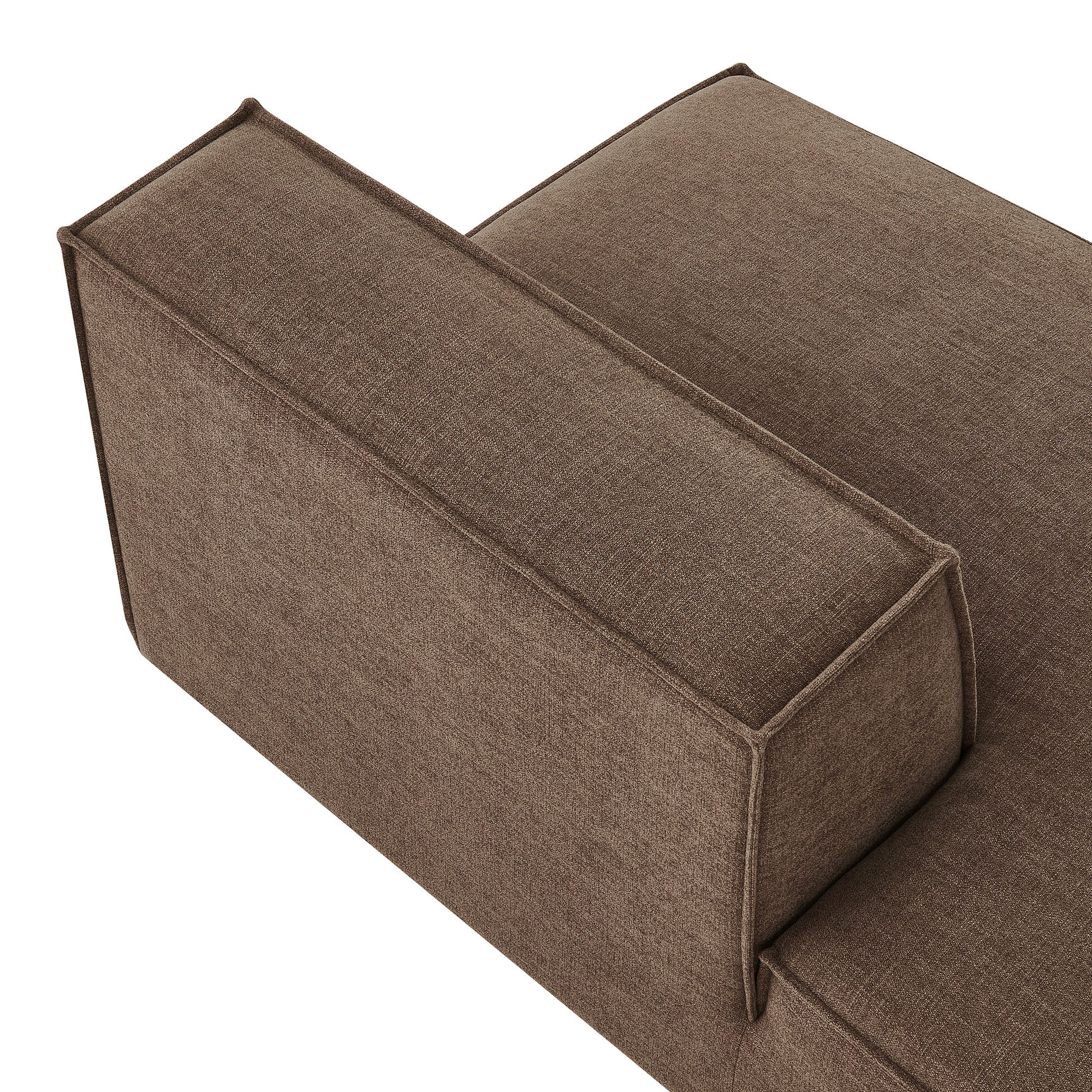 Restore Performance Fabric Upholstered Left-Facing Armless Modular Chaise by Modway