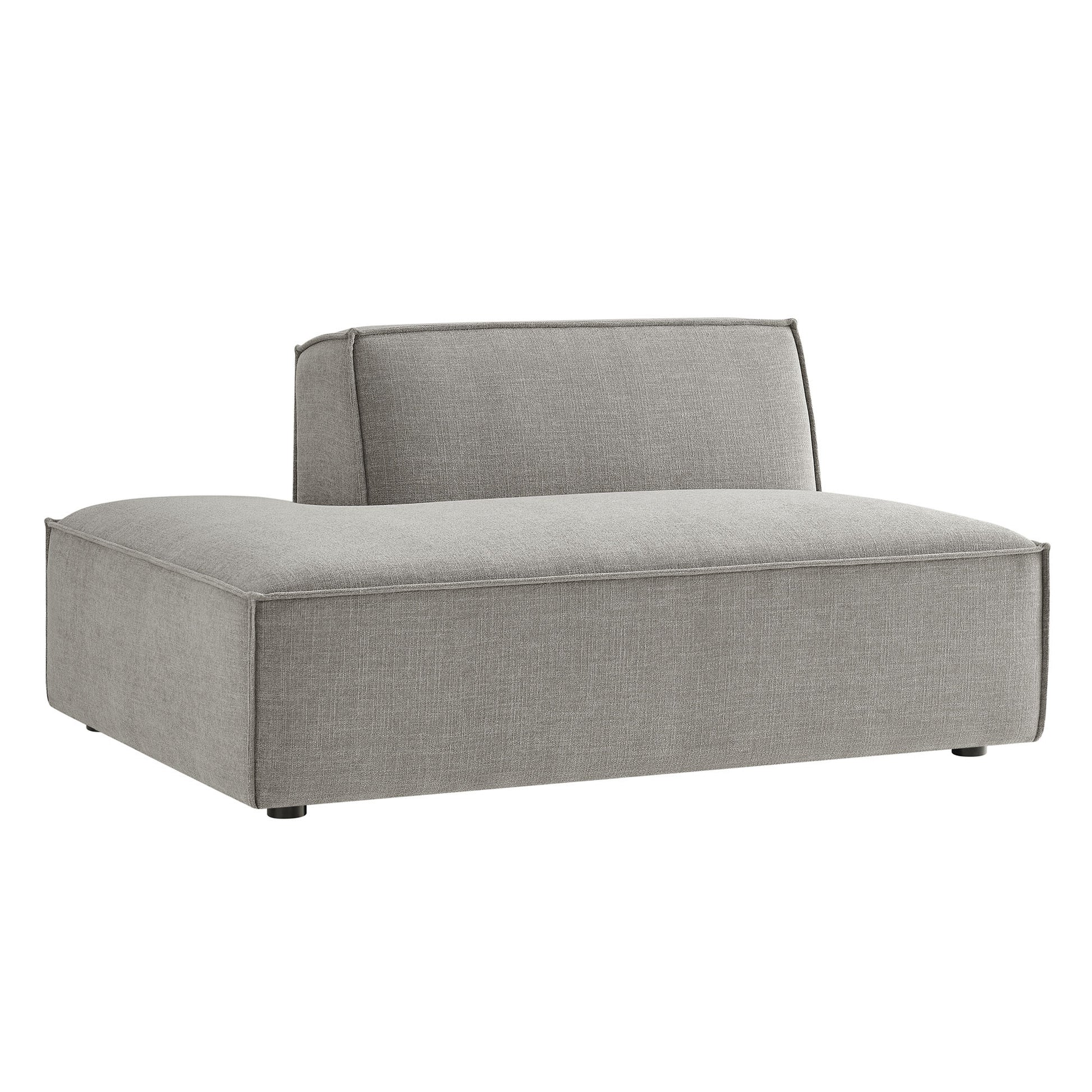 Restore Performance Fabric Upholstered Left-Facing Armless Modular Chaise by Modway