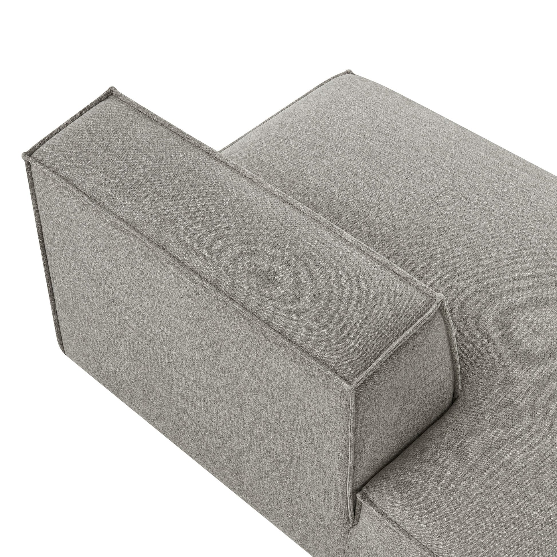 Restore Performance Fabric Upholstered Left-Facing Armless Modular Chaise by Modway