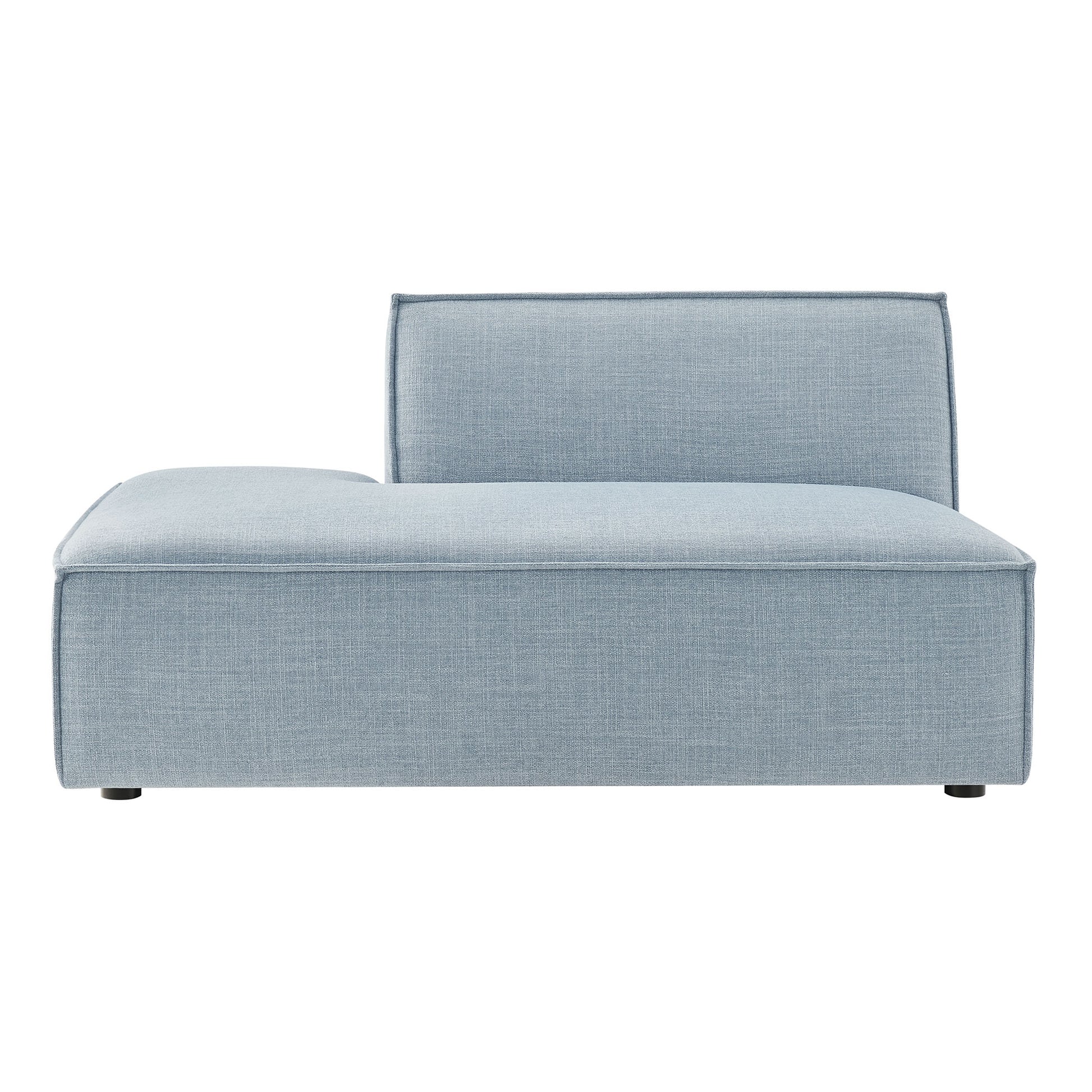 Restore Performance Fabric Upholstered Left-Facing Armless Modular Chaise by Modway