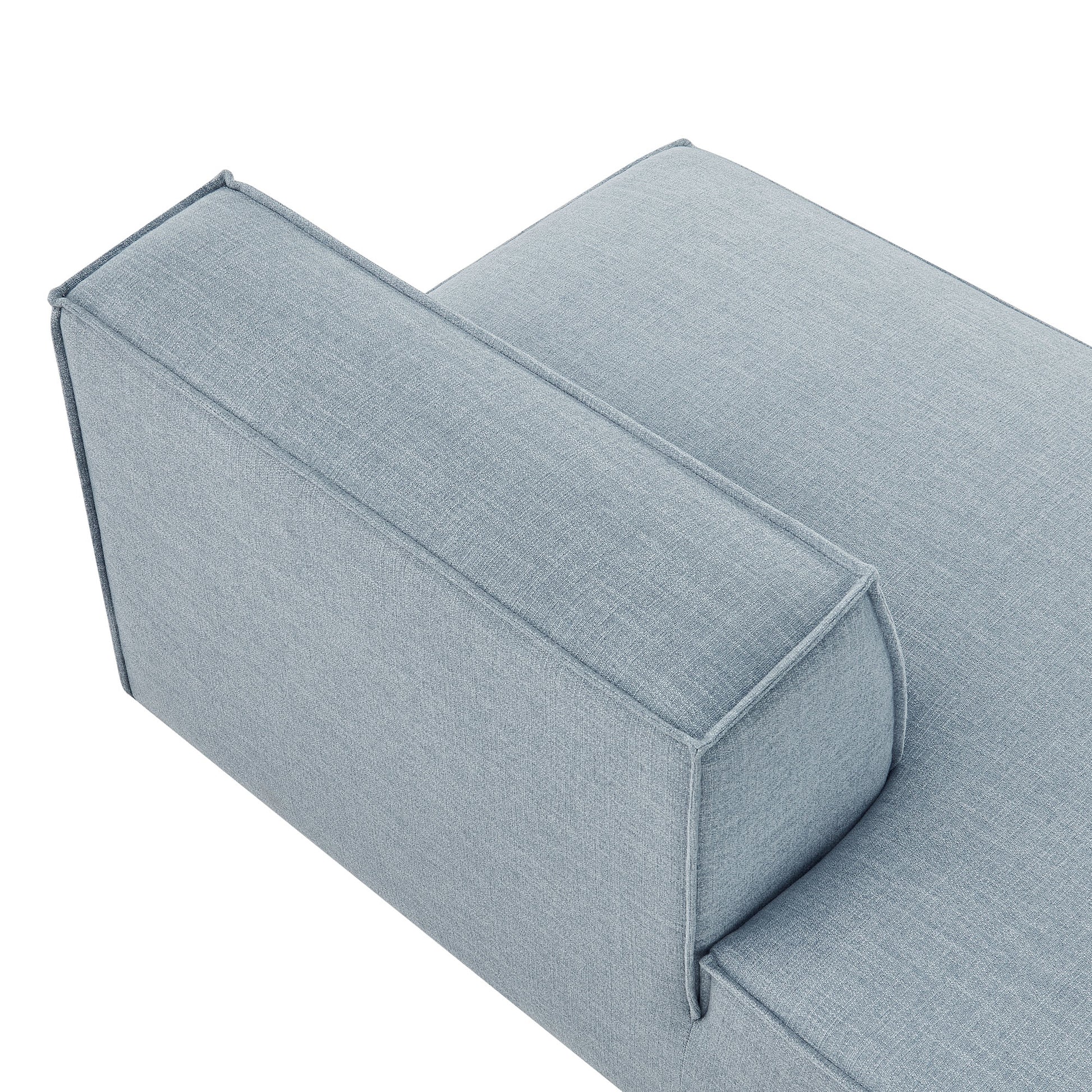 Restore Performance Fabric Upholstered Left-Facing Armless Modular Chaise by Modway