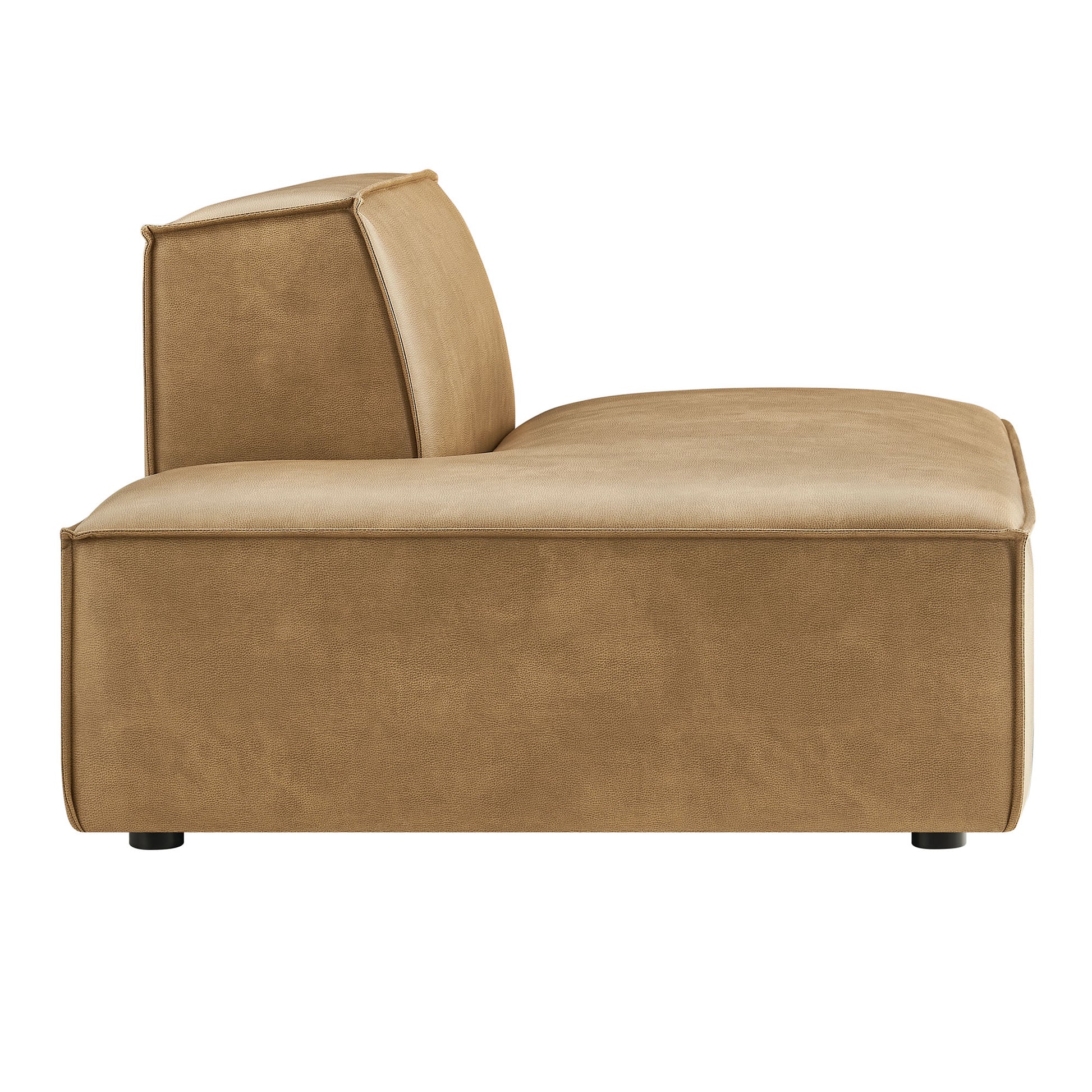 Restore Vegan Leather Left-Facing Armless Modular Chaise by Modway