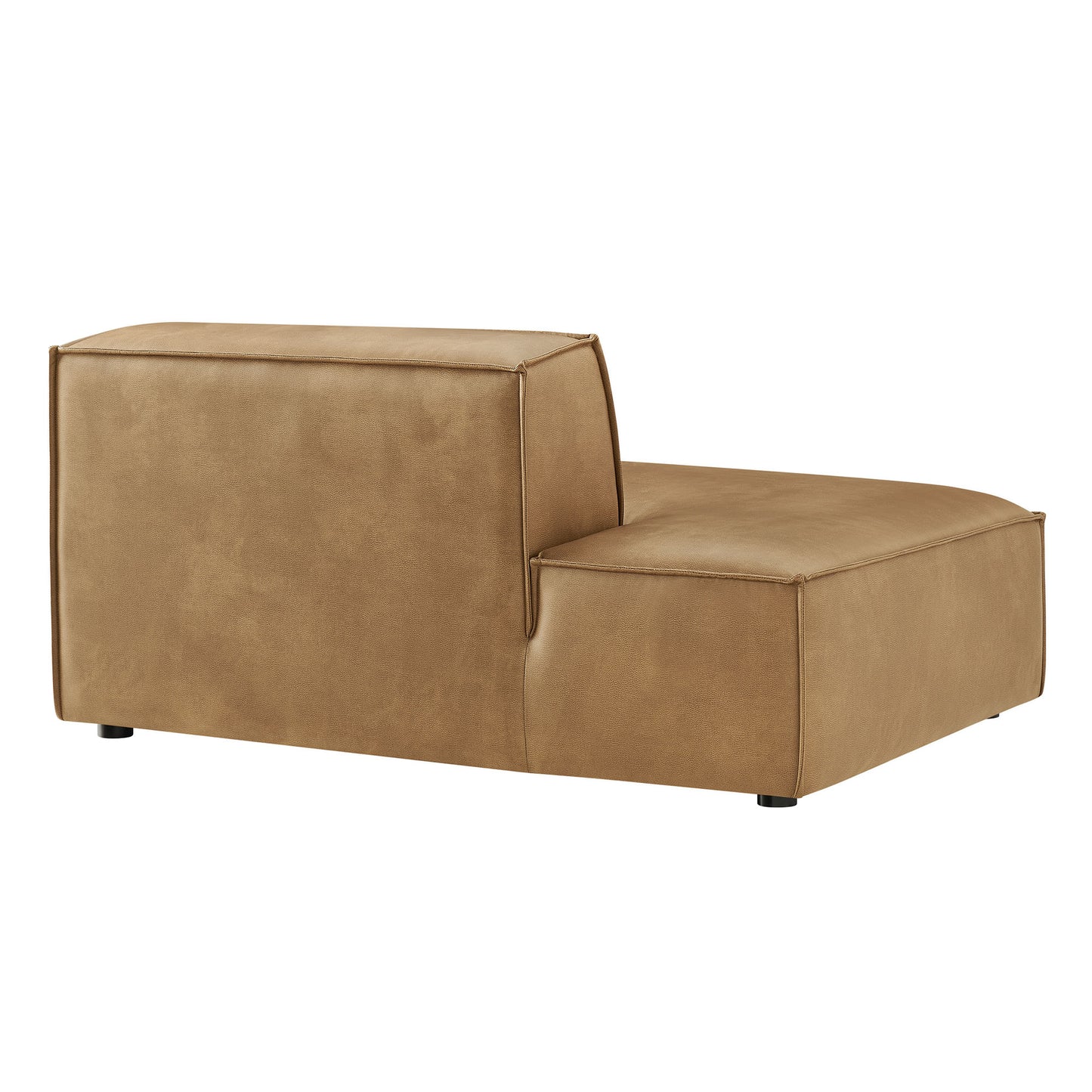 Restore Vegan Leather Left-Facing Armless Modular Chaise by Modway