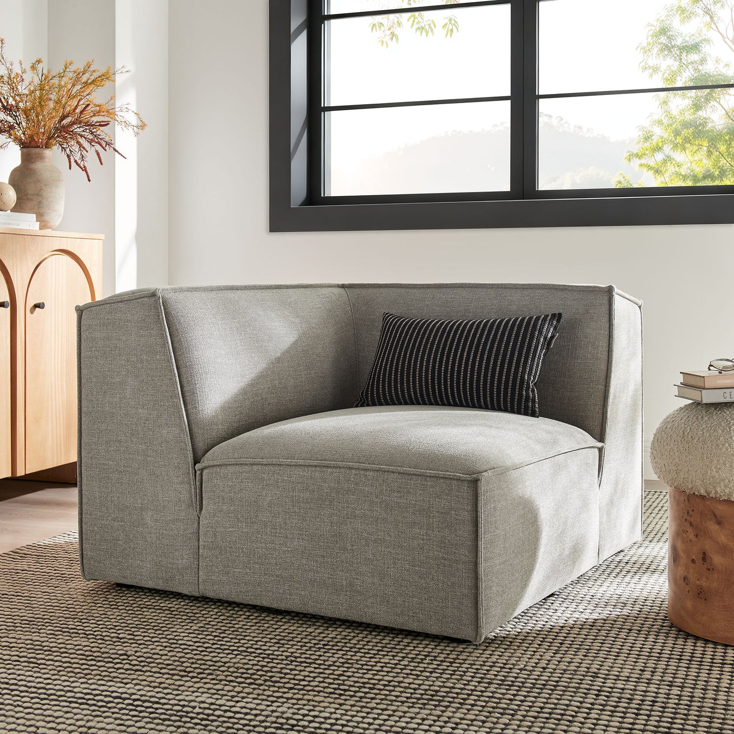 Restore Performance Fabric Upholstered Modular Corner Chair by Modway