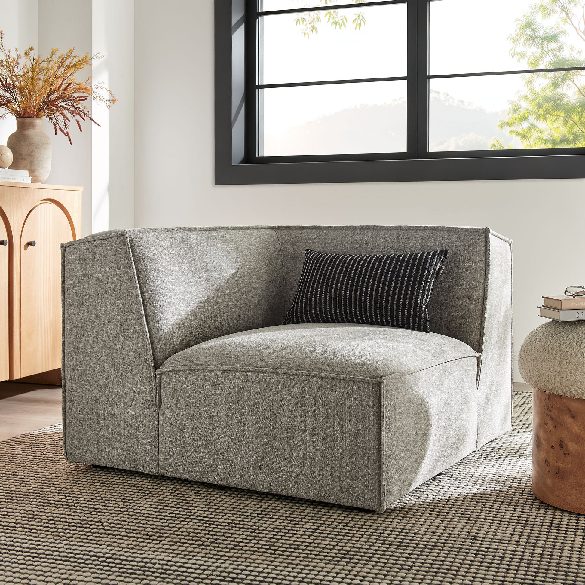 Restore Performance Fabric Upholstered Modular Corner Chair by Modway