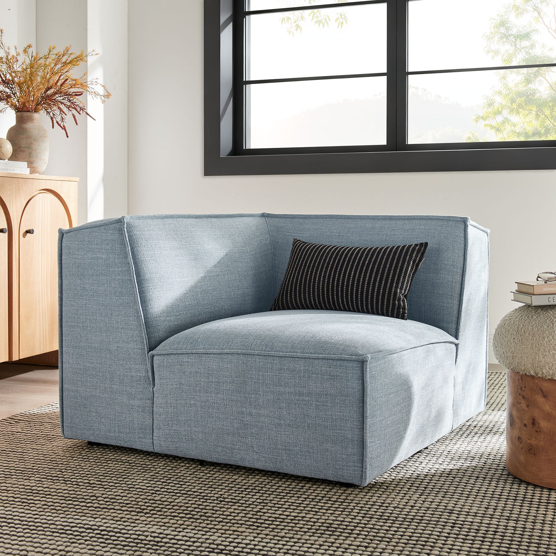 Restore Performance Fabric Upholstered Modular Corner Chair by Modway