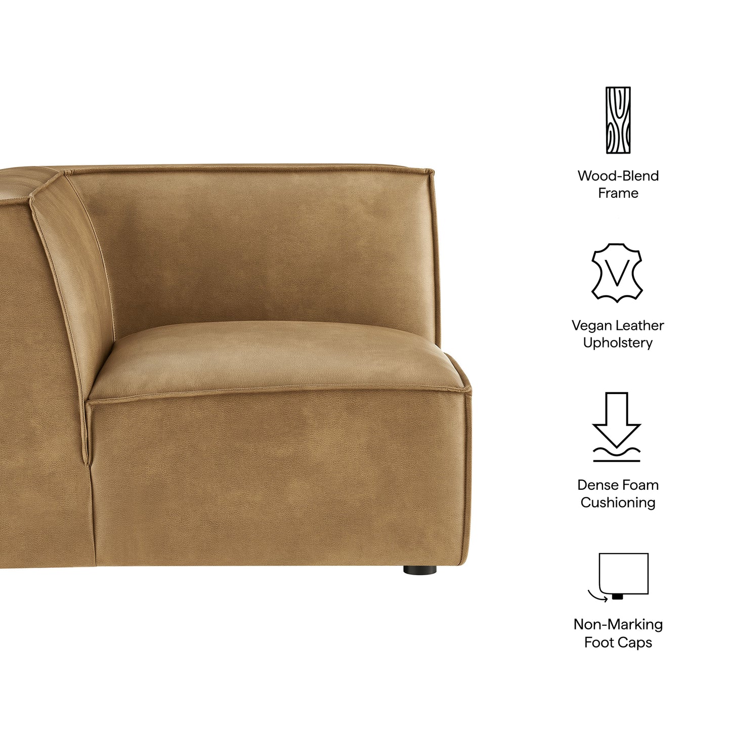 Restore Vegan Leather Modular Corner Chair by Modway