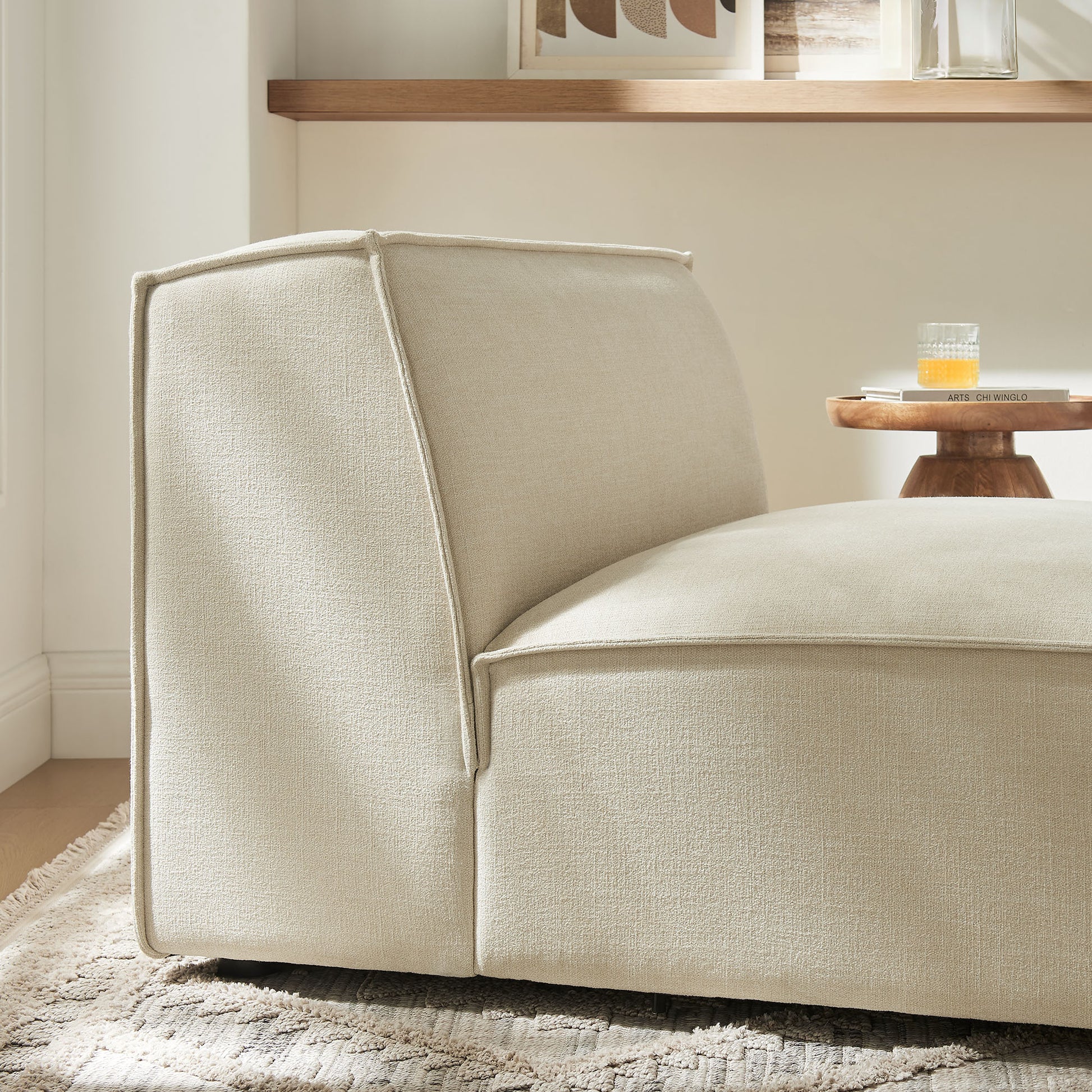 Restore Performance Fabric Upholstered Armless Modular Chair by Modway