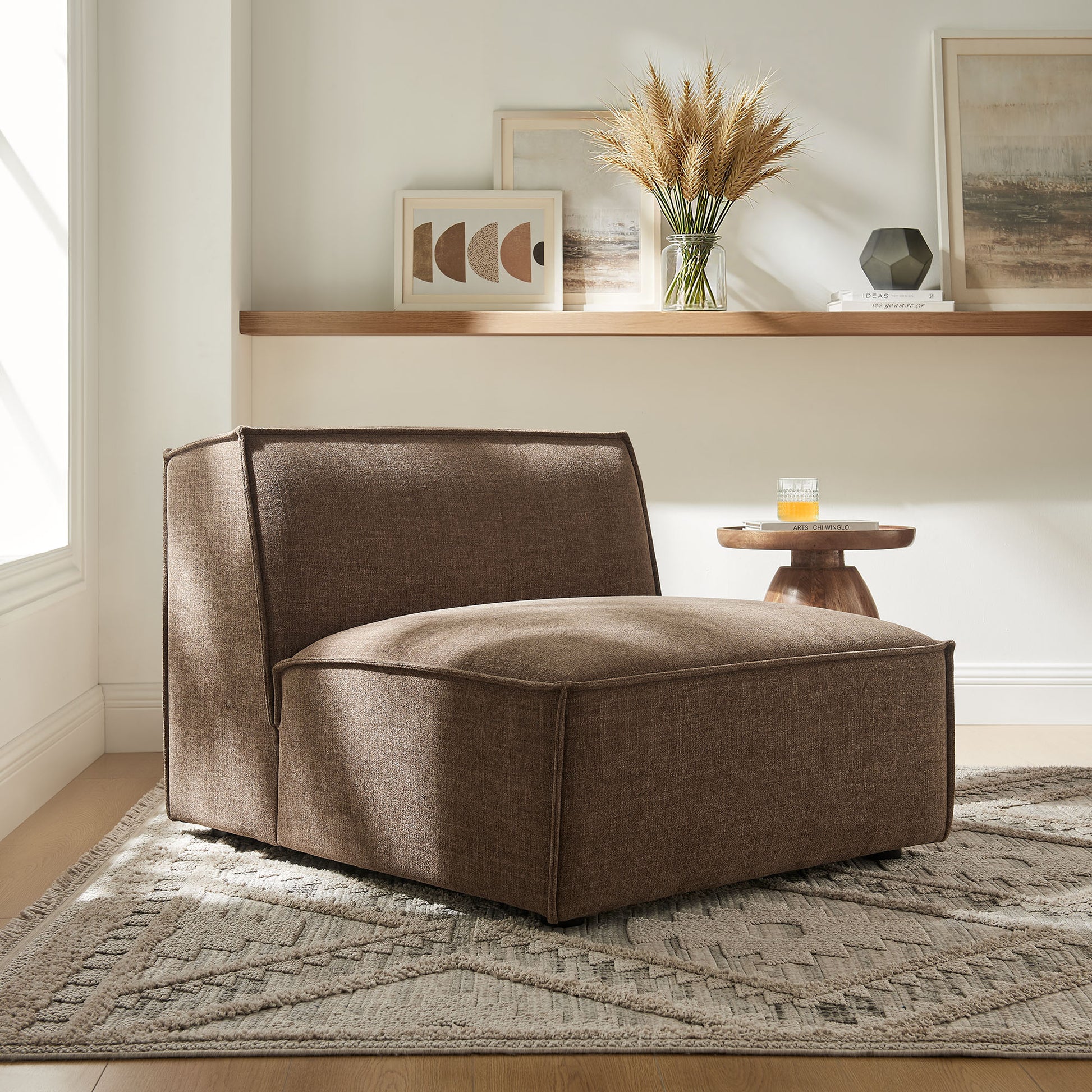 Restore Performance Fabric Upholstered Armless Modular Chair by Modway