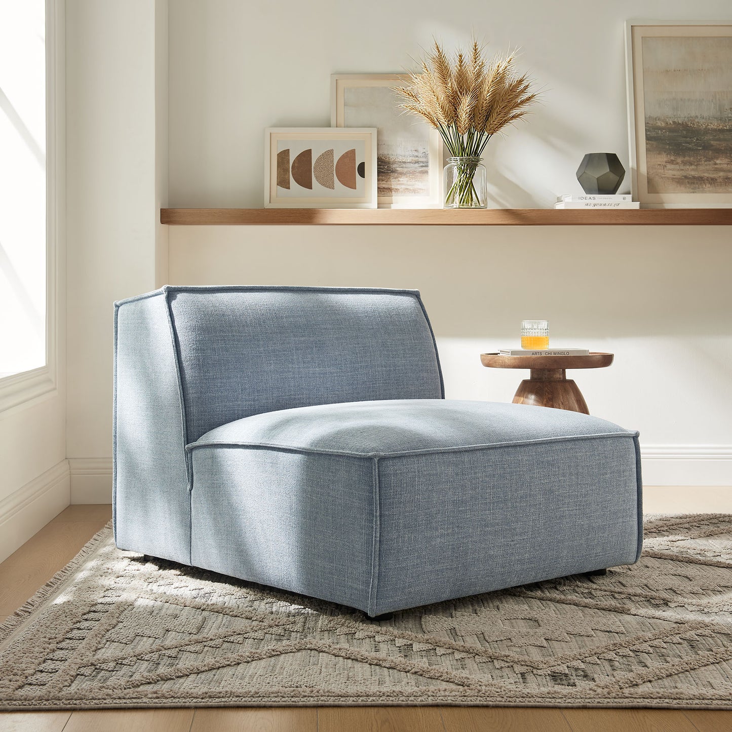 Restore Performance Fabric Upholstered Armless Modular Chair by Modway