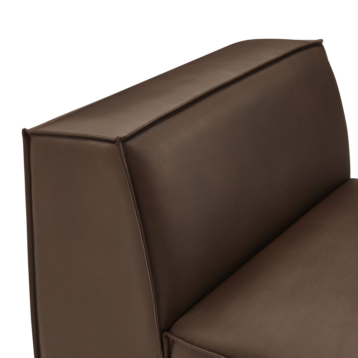 Restore Vegan Leather Armless Modular Chair by Modway