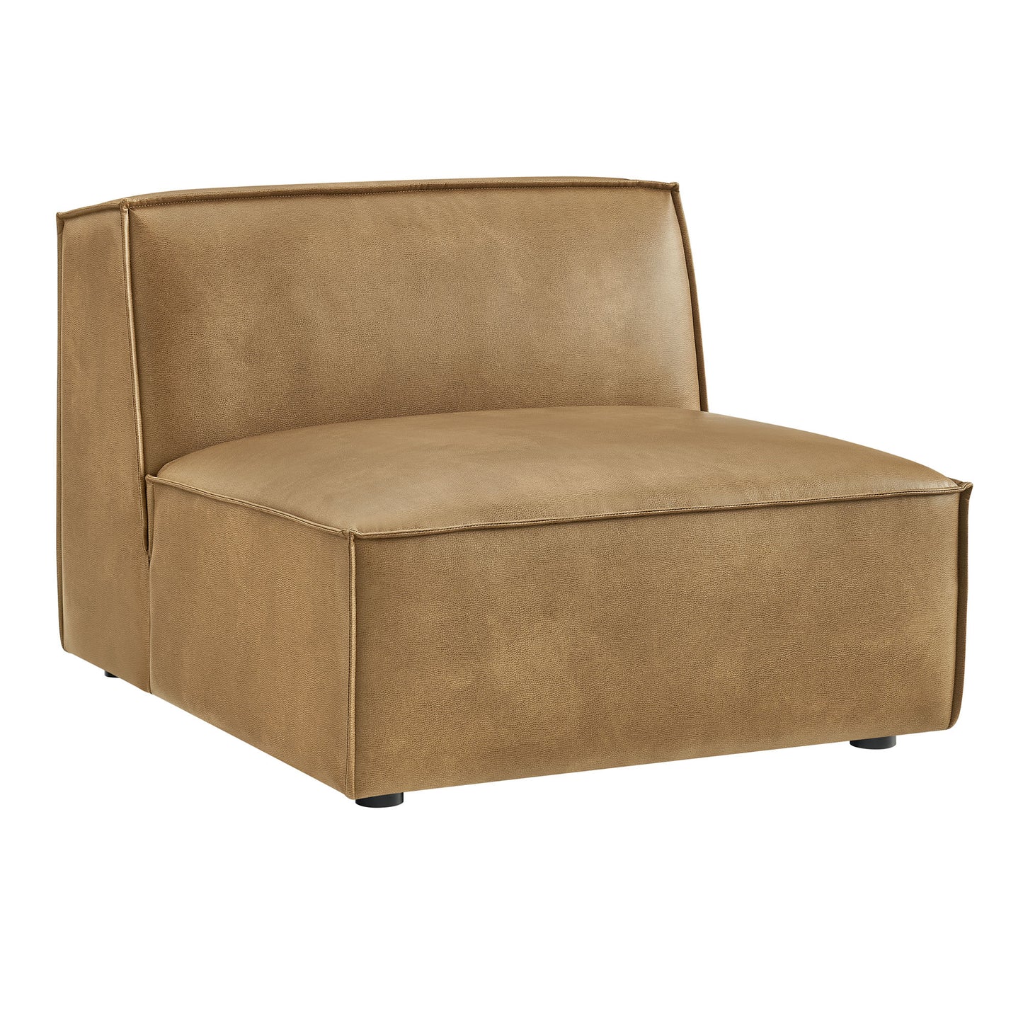 Restore Vegan Leather Armless Modular Chair by Modway