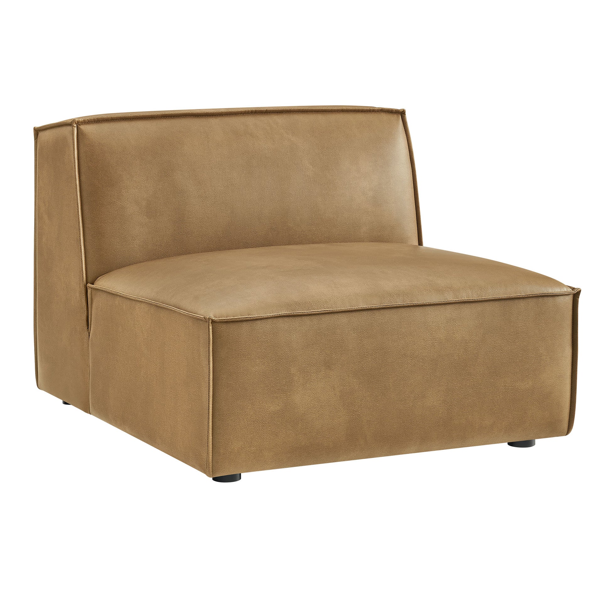 Restore Vegan Leather Armless Modular Chair by Modway