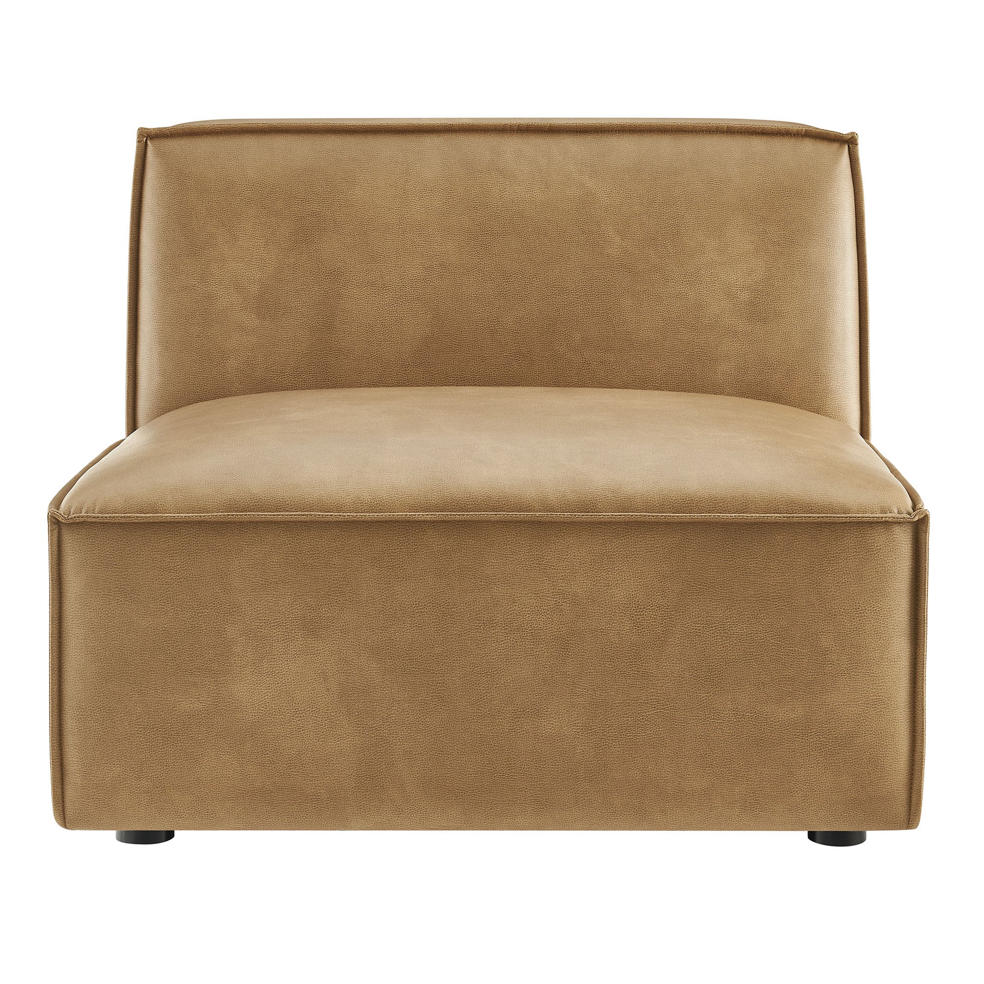 Restore Vegan Leather Armless Modular Chair by Modway