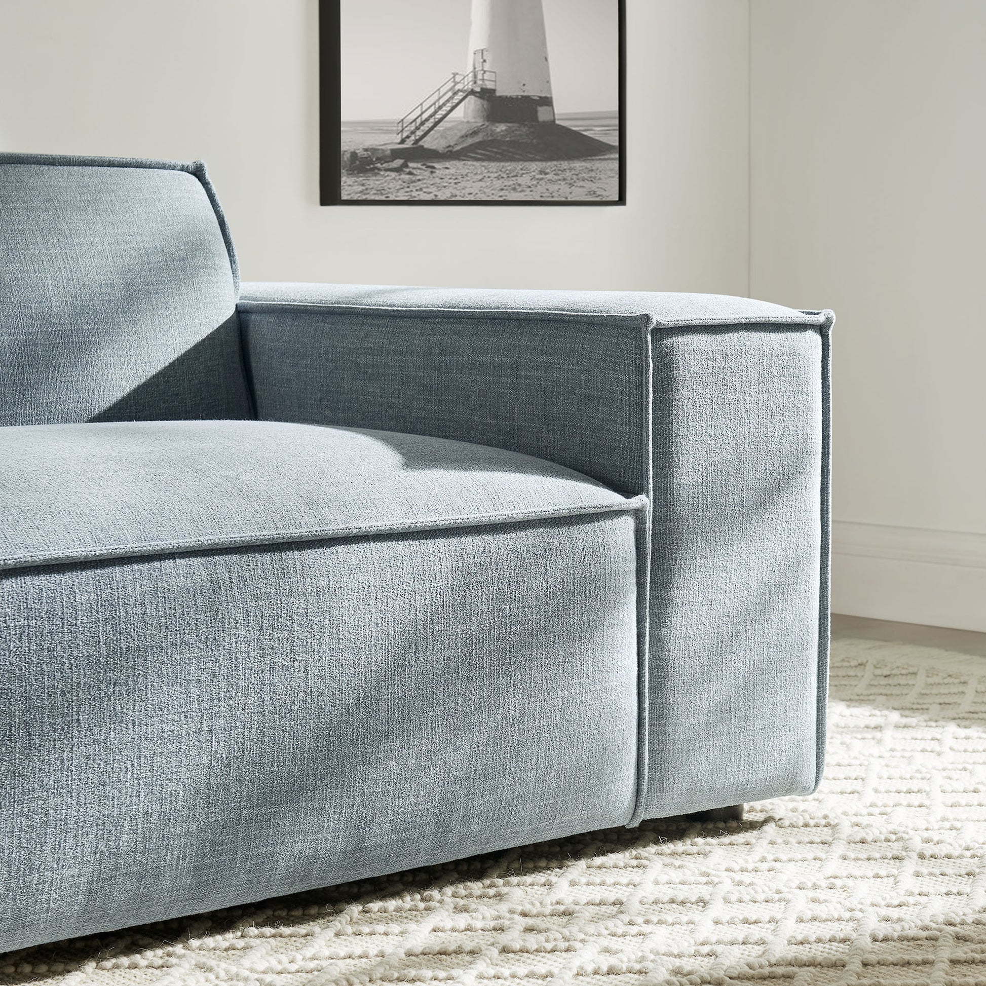 Restore Performance Fabric Upholstered Right-Facing Modular Lounge Chair by Modway