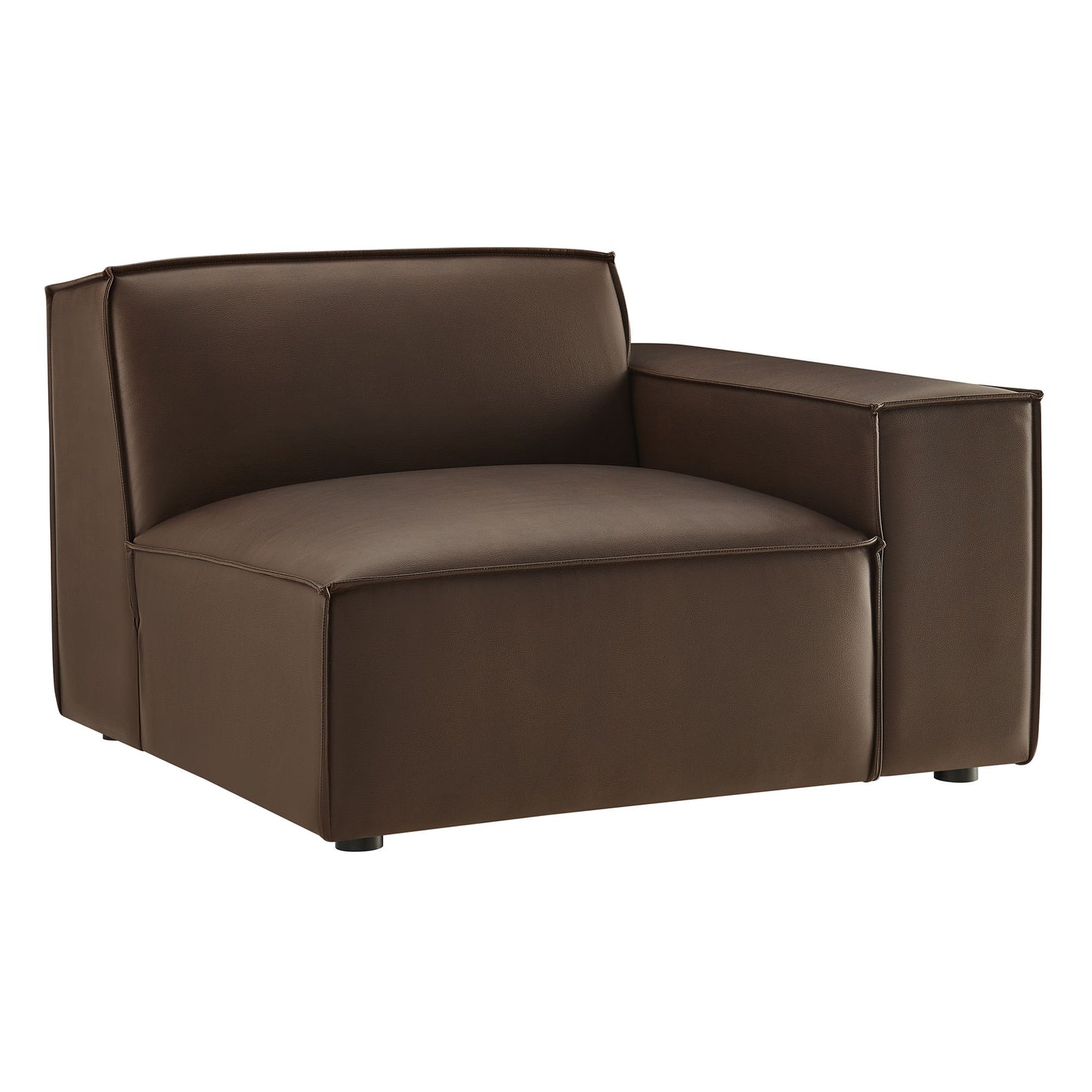 Restore Vegan Leather Right-Facing Modular Lounge Chair by Modway