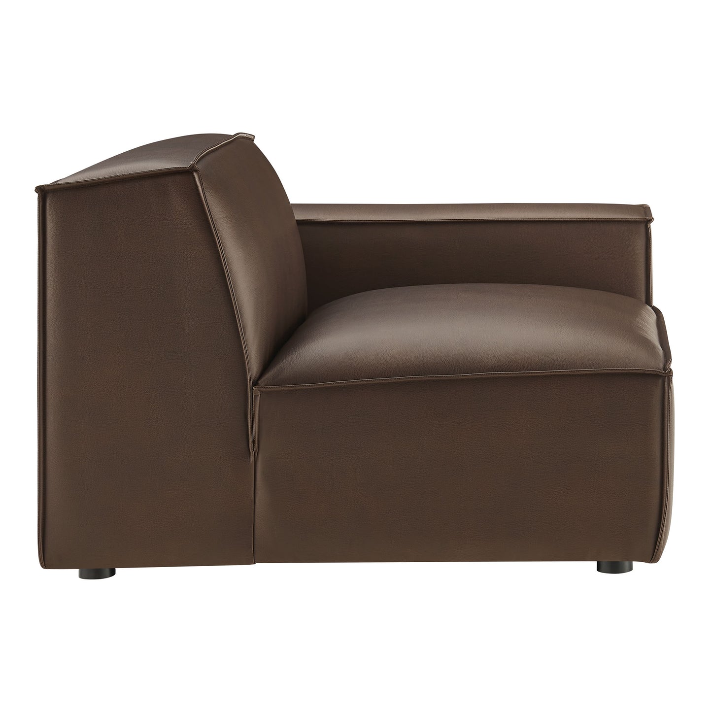 Restore Vegan Leather Right-Facing Modular Lounge Chair by Modway