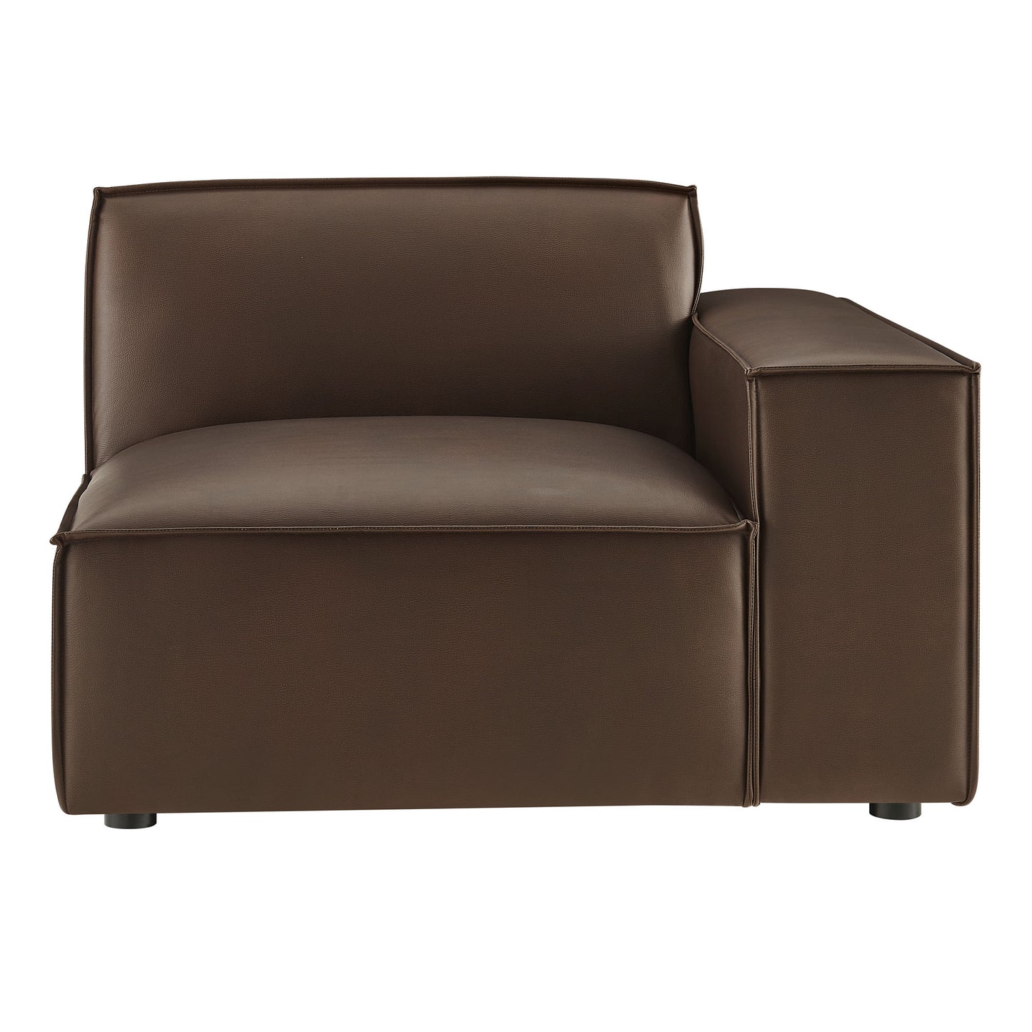 Restore Vegan Leather Right-Facing Modular Lounge Chair by Modway