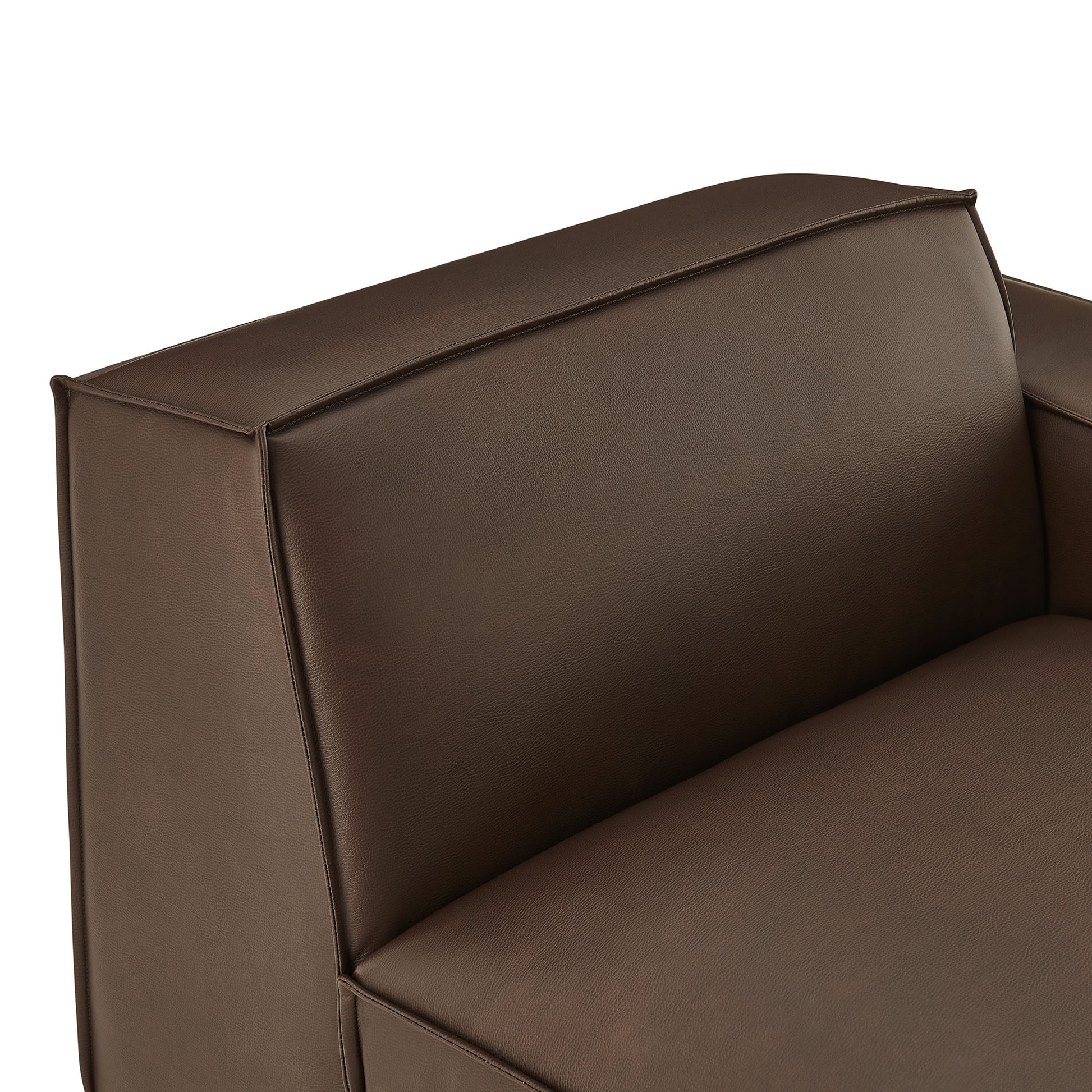 Restore Vegan Leather Right-Facing Modular Lounge Chair by Modway