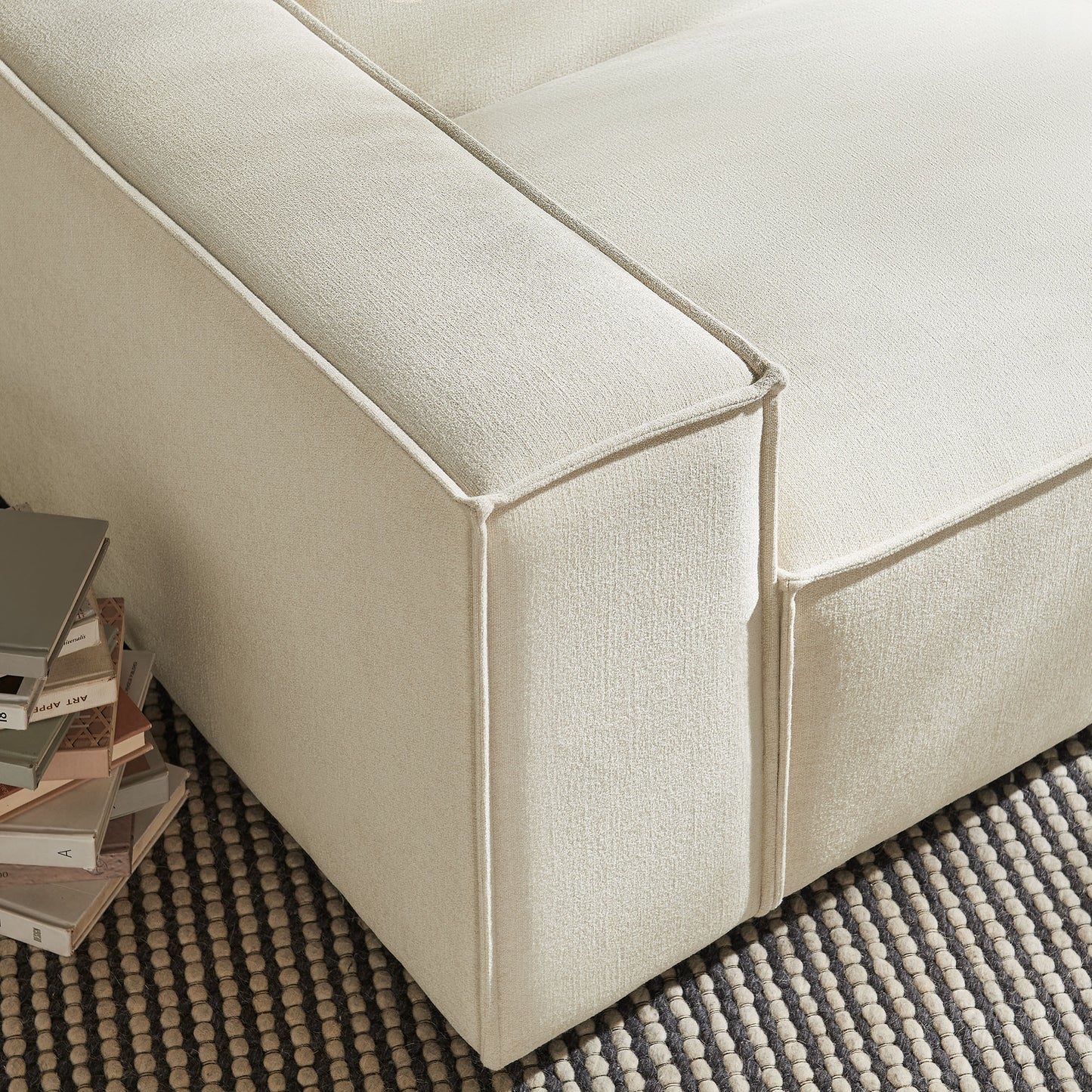Restore Performance Fabric Upholstered Left-Facing Modular Lounge Chair by Modway