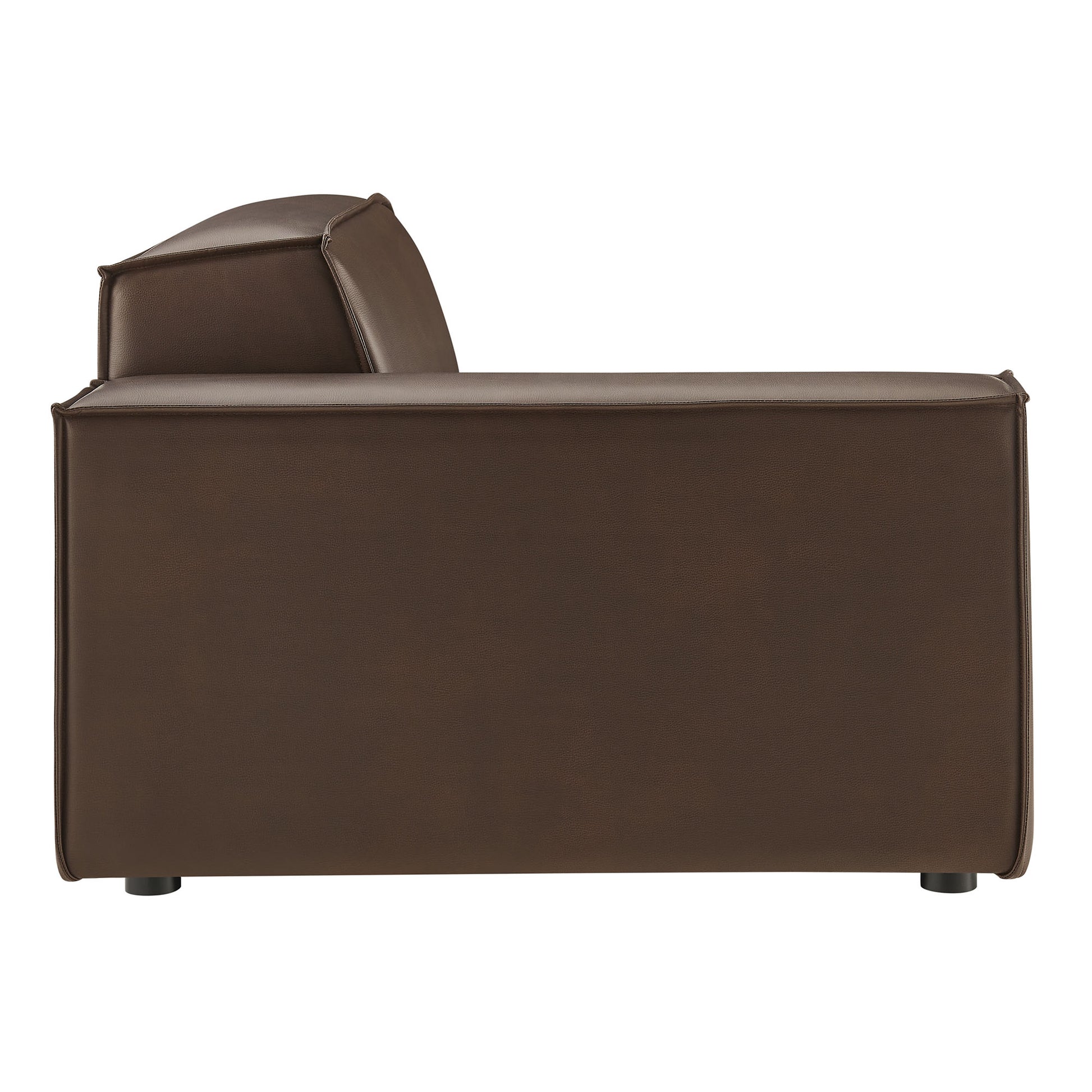 Restore Vegan Leather Left-Facing Modular Lounge Chair by Modway