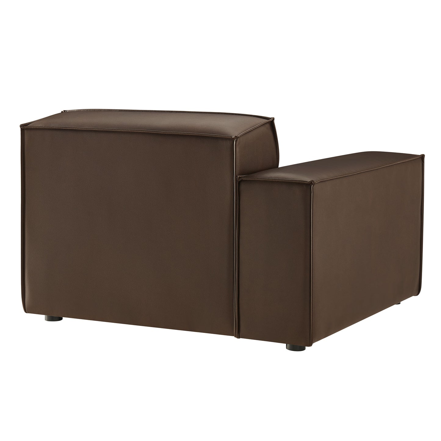 Restore Vegan Leather Left-Facing Modular Lounge Chair by Modway